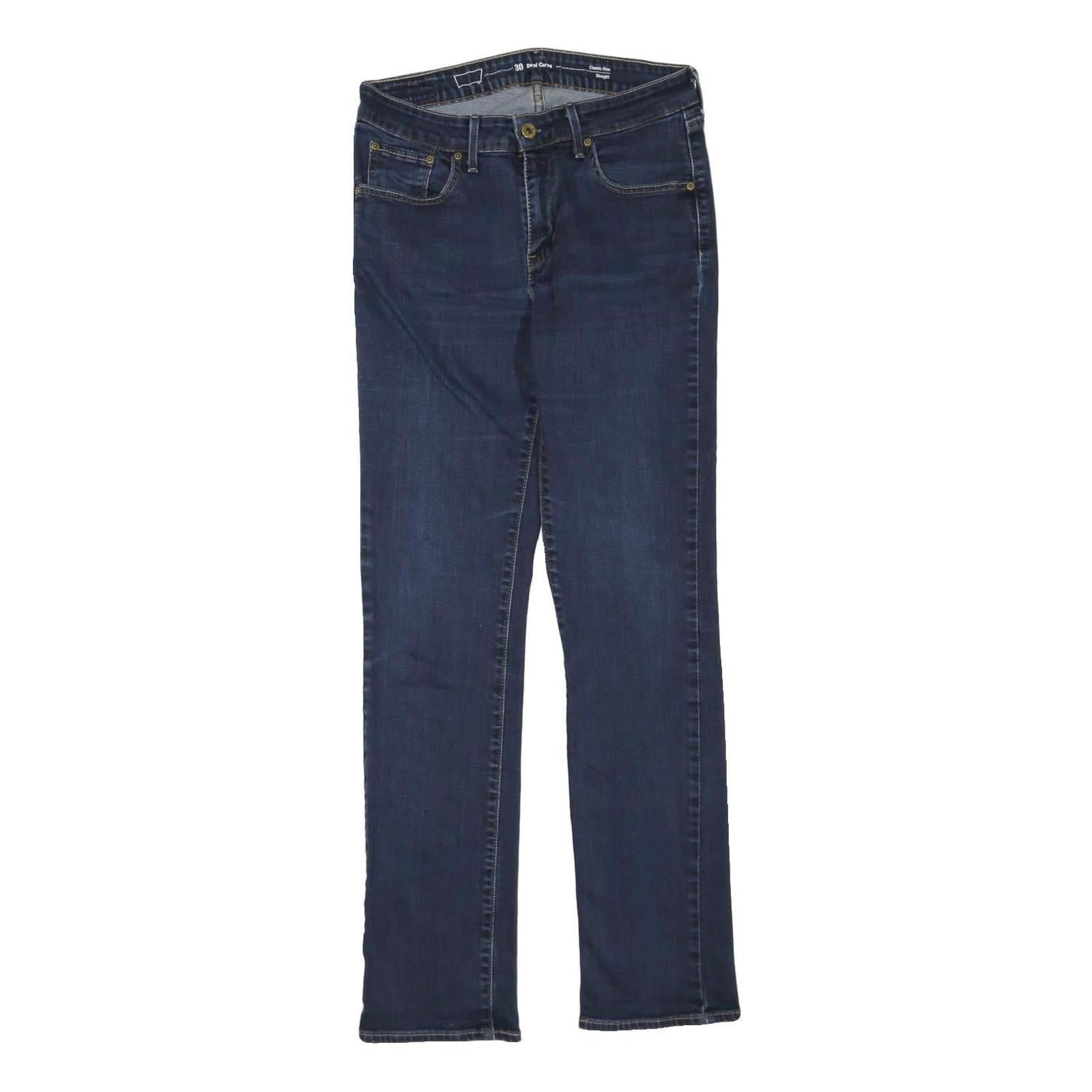 LEVI'S Womens Jeans Blue Regular Straight Denim Medium W28 L30 Classic Style Refurbished - N/A refurbished available on Cerqular