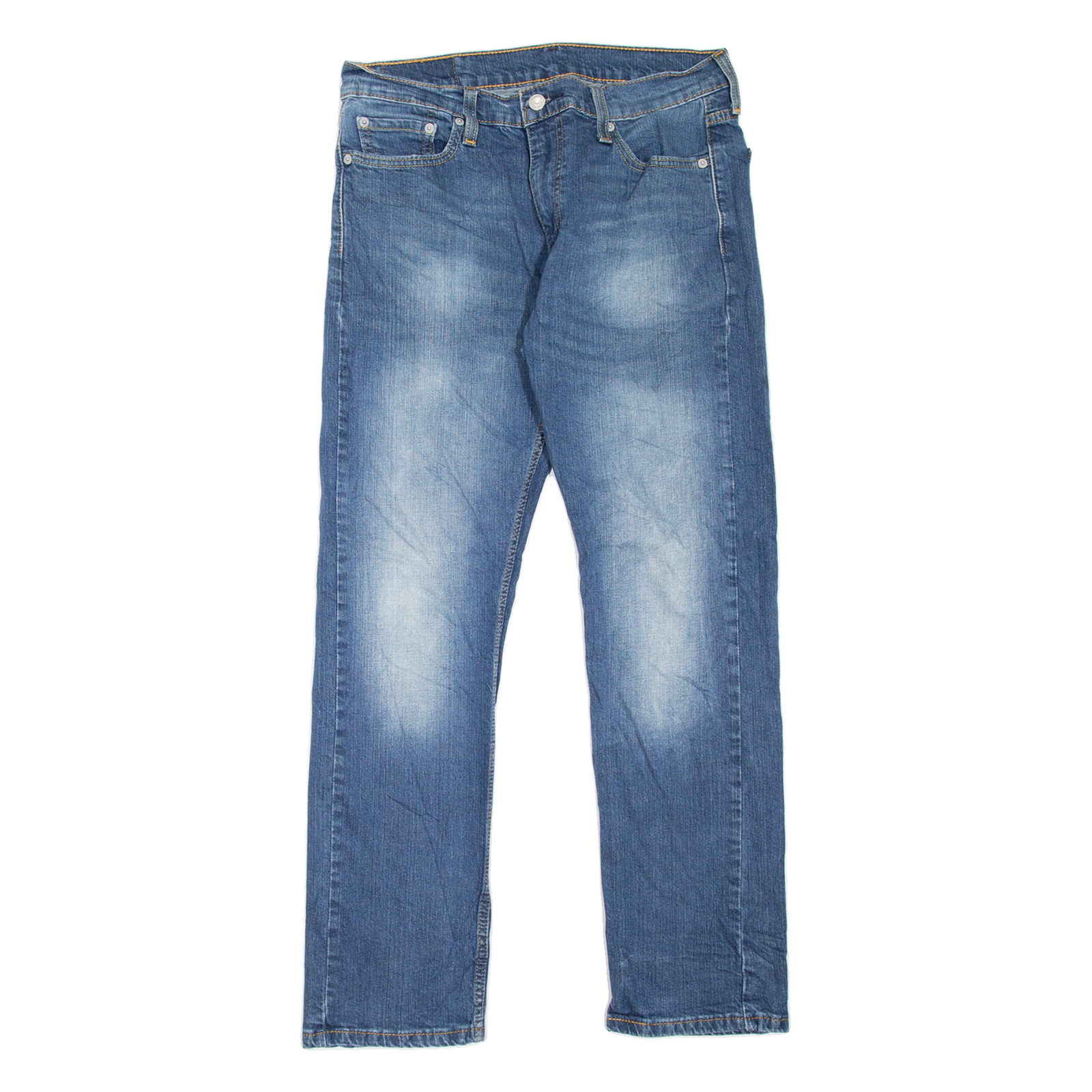 LEVI'S 513 Jeans Mens Blue Slim Straight Stone Wash W32 L30 Refurbished - N/A refurbished available on Cerqular