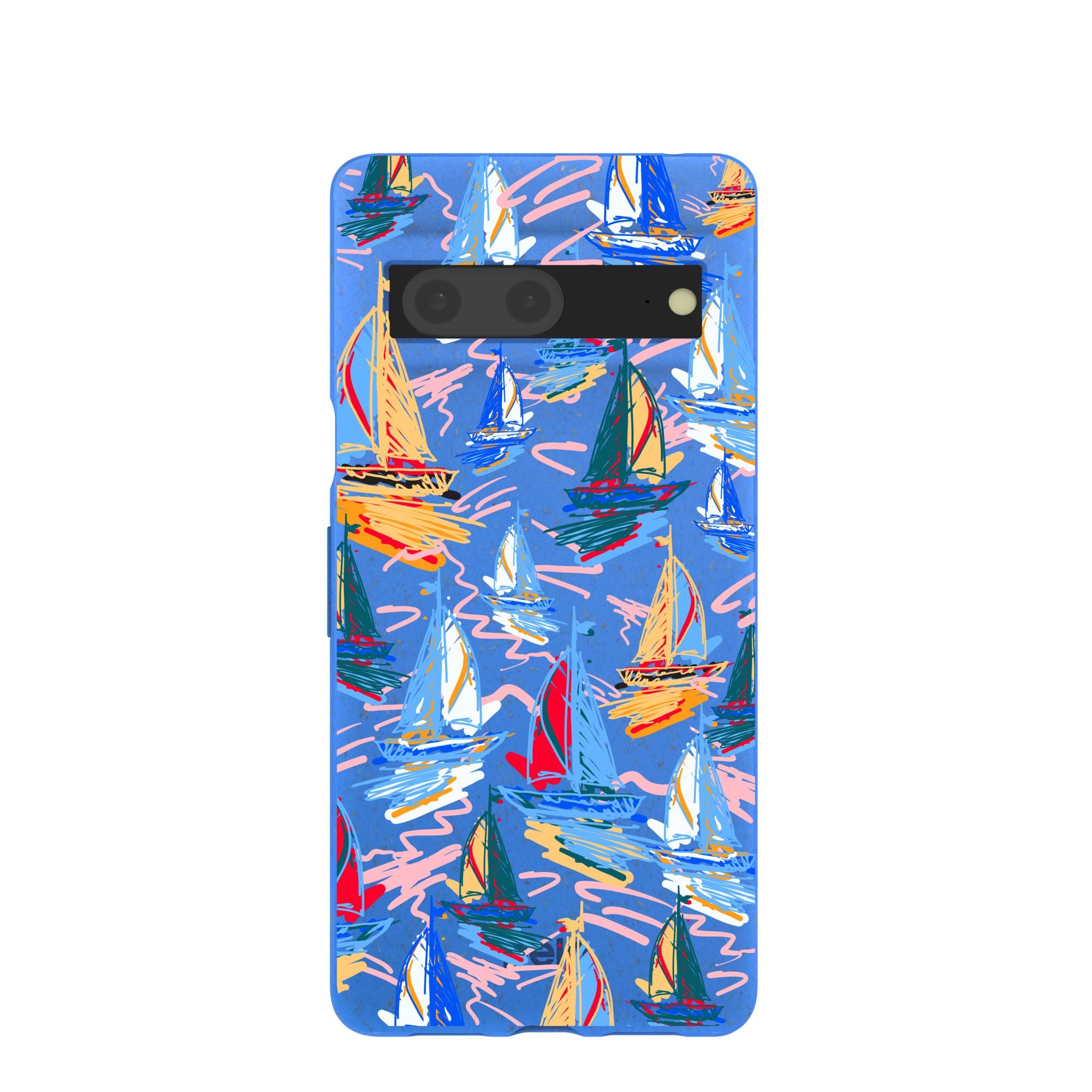 Electric Blue Dockside Dreams Google Pixel 7 Case Refurbished - Pela Case refurbished available on Cerqular