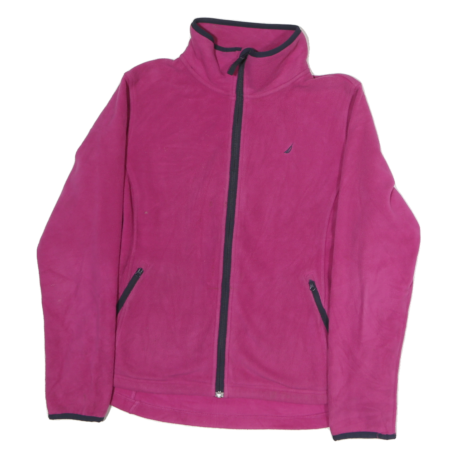NAUTICA Womens Pink Zip Fleece Jacket XL Polyester Plain Casual Outdoor Refurbished - N/A refurbished available on Cerqular
