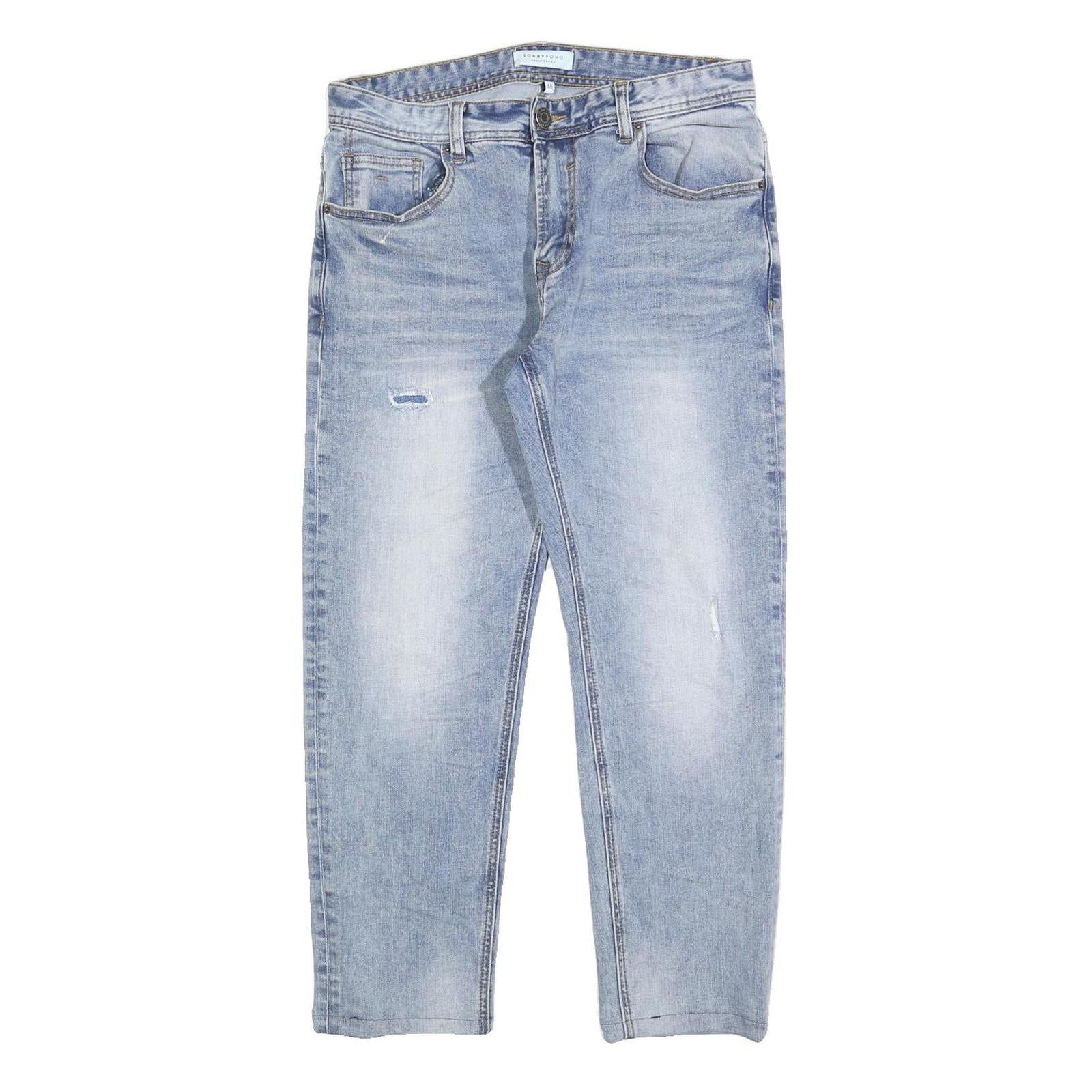SONNY BONO Womens Jeans Blue Regular Straight Denim Light W30 L26 Casual Wear Refurbished - N/A refurbished available on Cerqular