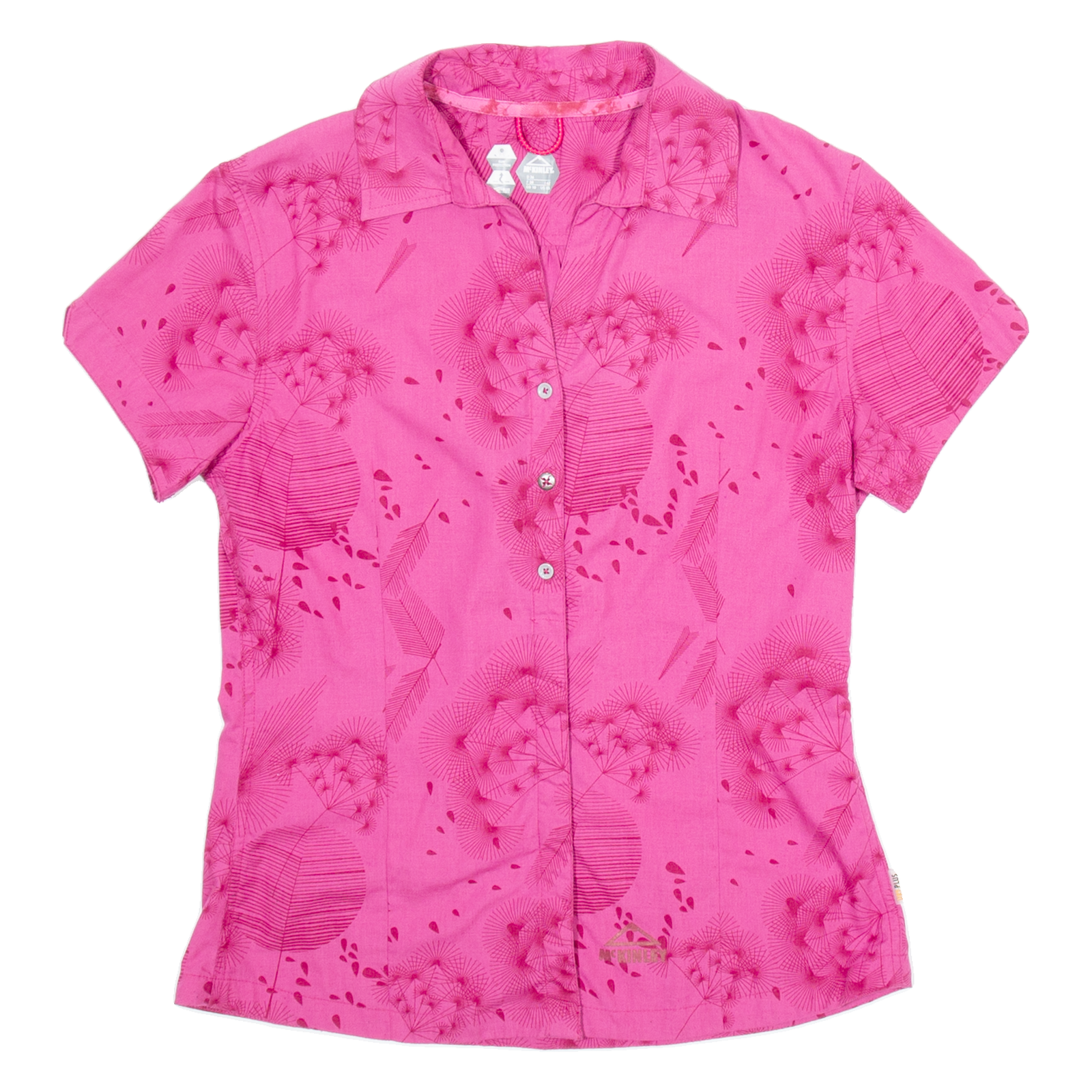 MCKINLEY Womens Shirt Pink Floral UK 10 Refurbished - N/A refurbished available on Cerqular