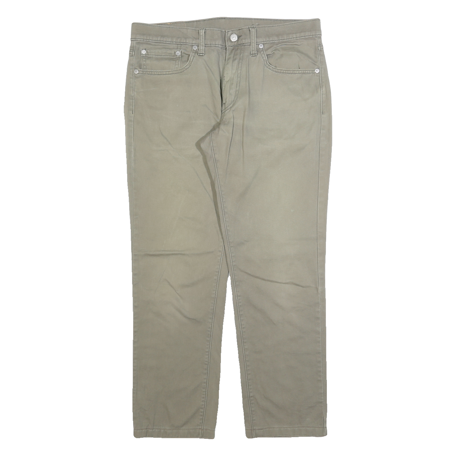 LEVI'S Mens Cotton Blend Beige Slim Straight Trousers W32 L28 Casual Wear Refurbished - N/A refurbished available on Cerqular