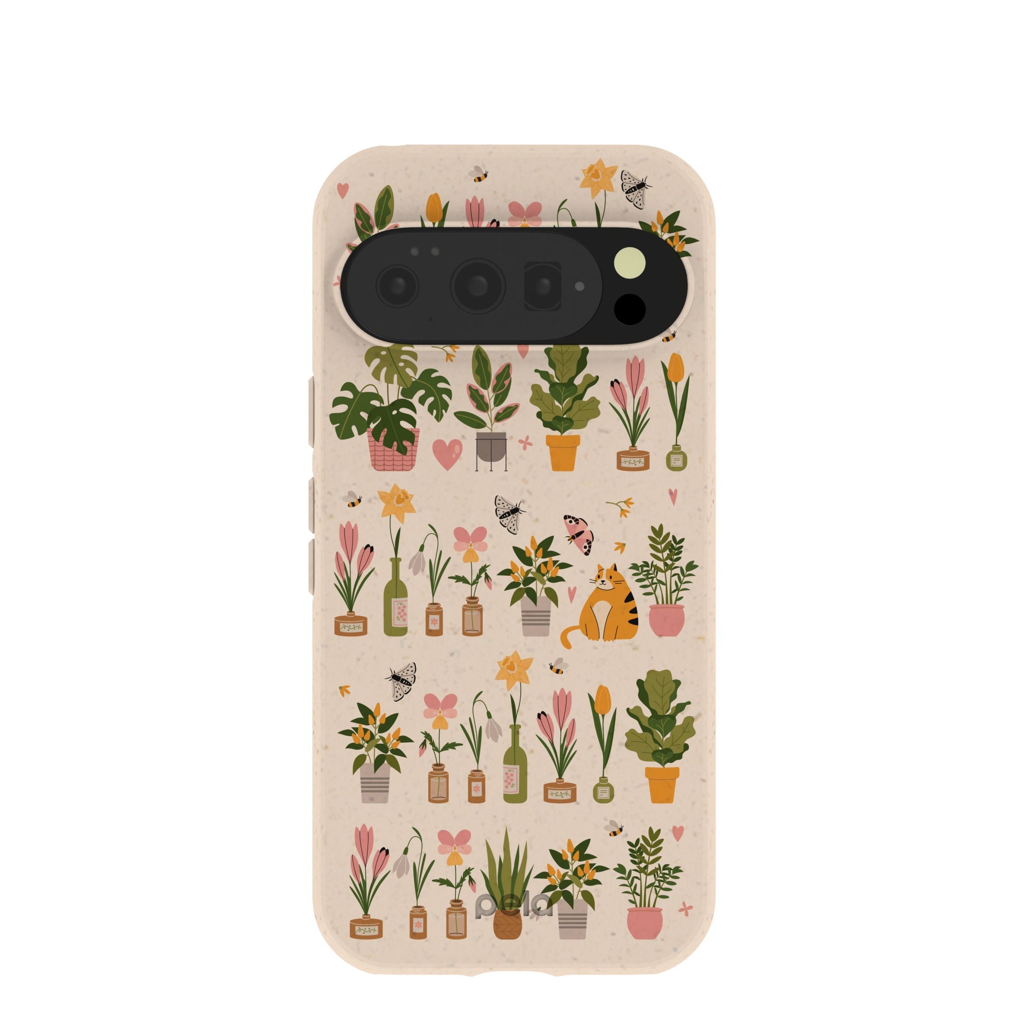 Seashell Plants and Blooms Google Pixel 10/10 Pro Case | PixelSnap Compatibility: With PixelSnap Refurbished - Pela Case refurbished available on Cerqular