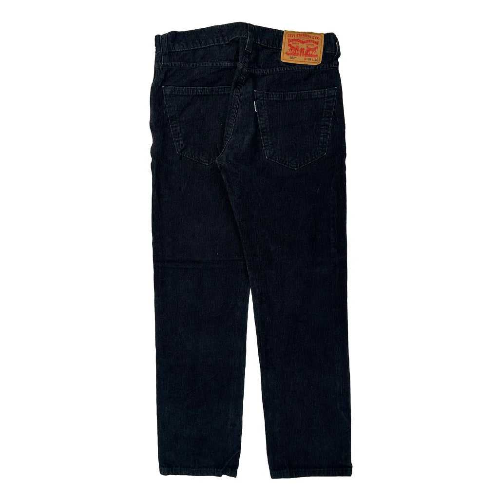 Buy 502 Levis Cord Trousers - 28″ Waist Black Cotton Refurbished - $33.49 502 Levis Cord Trousers - 28″ Waist Black Cotton Refurbished - Thrifted (note: this is a term often used to describe second- refurbished available on Cerqular