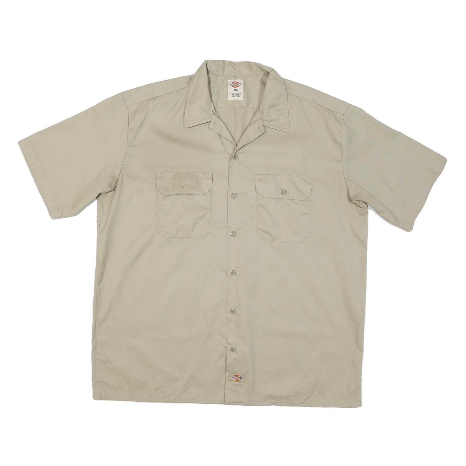 Buy DICKIES Mens Beige Cotton Blend Work Shirt XL Button Pocket Casual Classic Refurbished - $35.09 DICKIES Mens Beige Cotton Blend Work Shirt XL Button Pocket Casual Classic Refurbished - N/A refurbished available on Cerqular