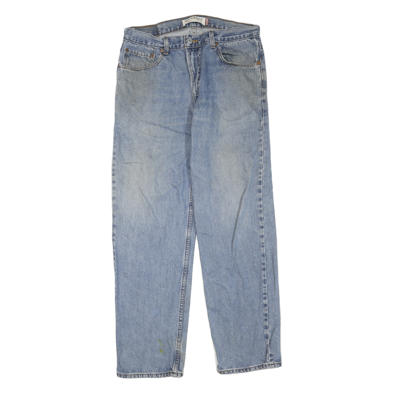 LEVI'S 550 Straight Mens Jeans Blue Regular Straight Denim Medium W34 L32 Refurbished - N/A refurbished available on Cerqular
