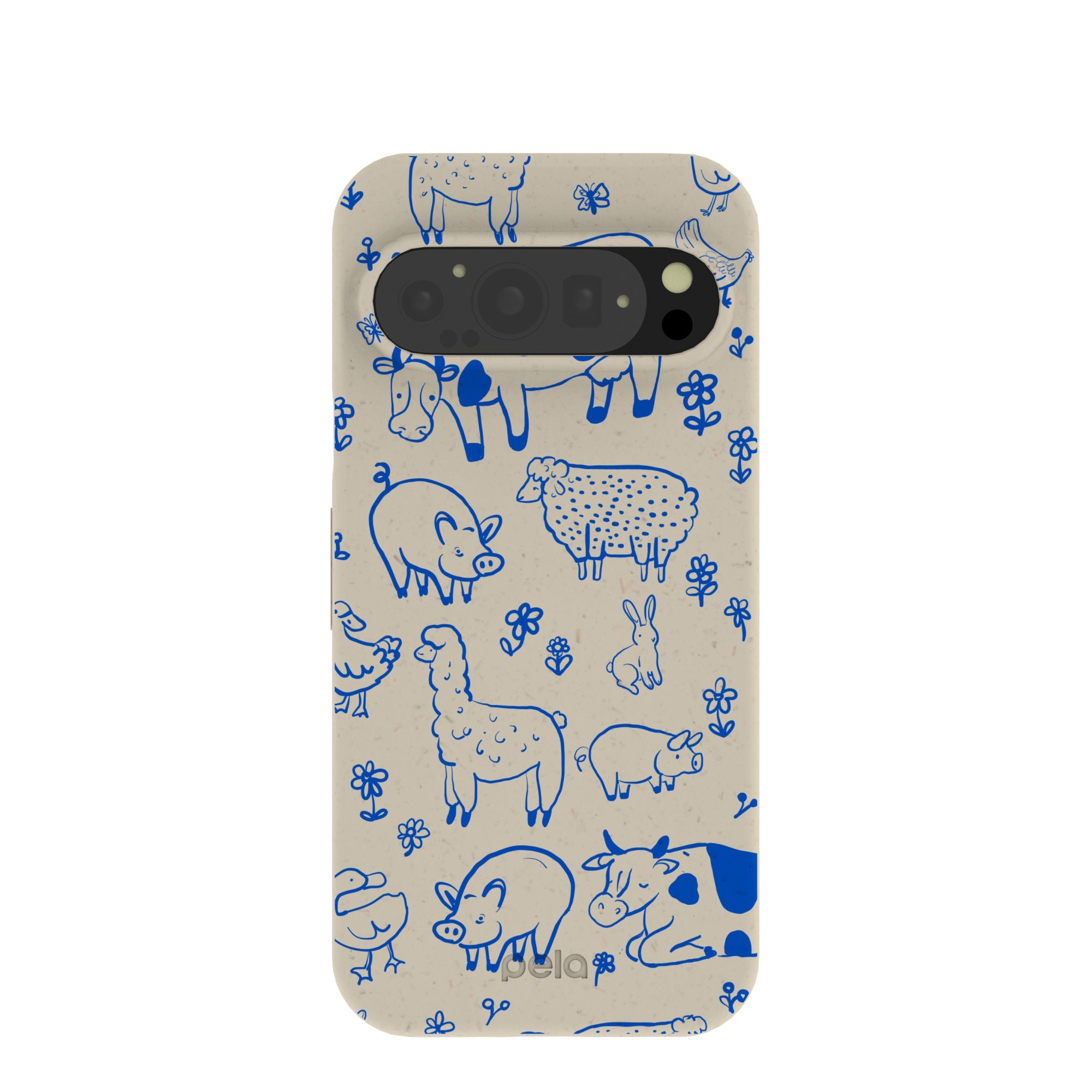 London Fog Happy Farmyard Google Pixel 9/9 Pro Case Refurbished - Pela Case refurbished available on Cerqular