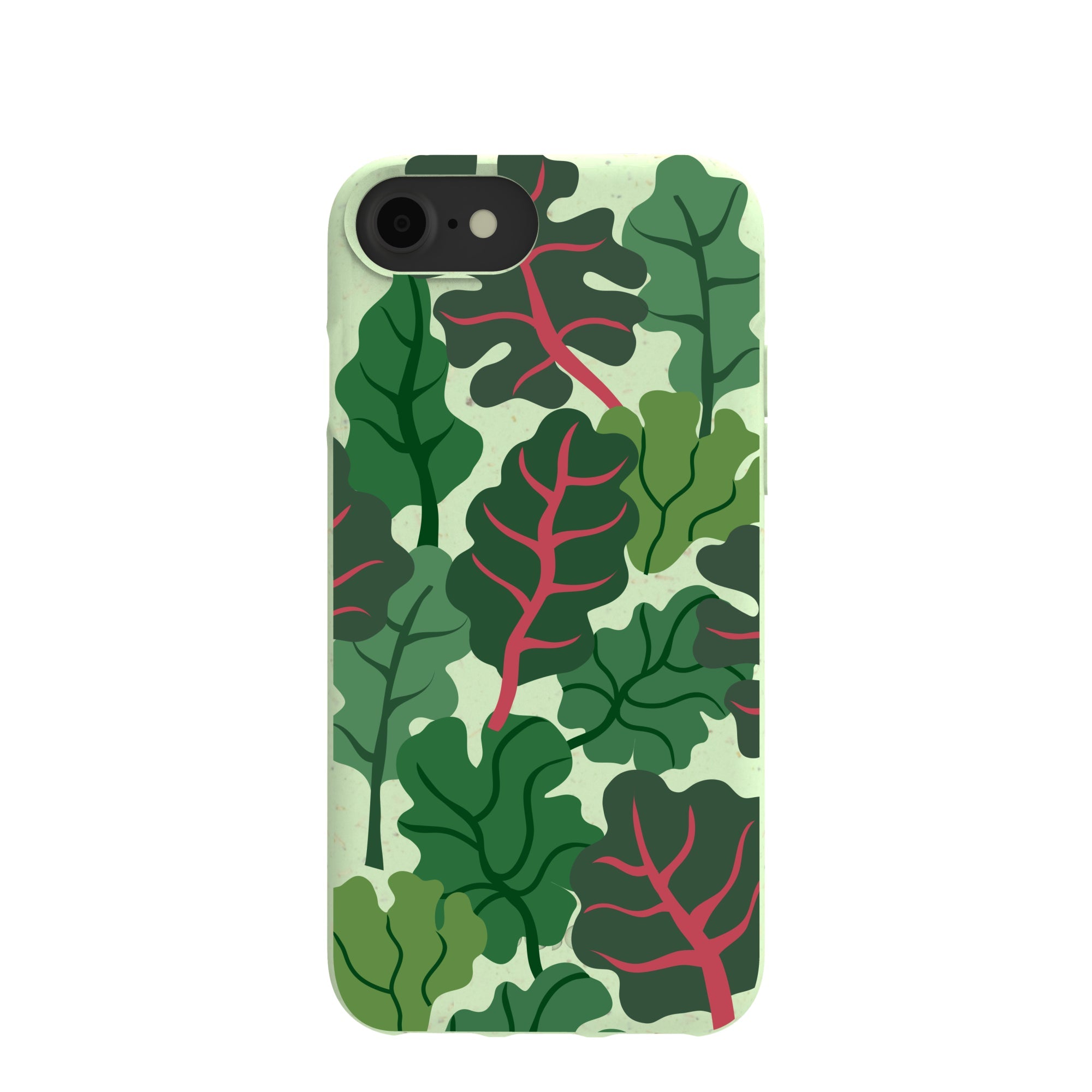 Sage Green Leafy Greens iPhone 6/6s/7/8/SE Case Refurbished - Pela Case refurbished available on Cerqular