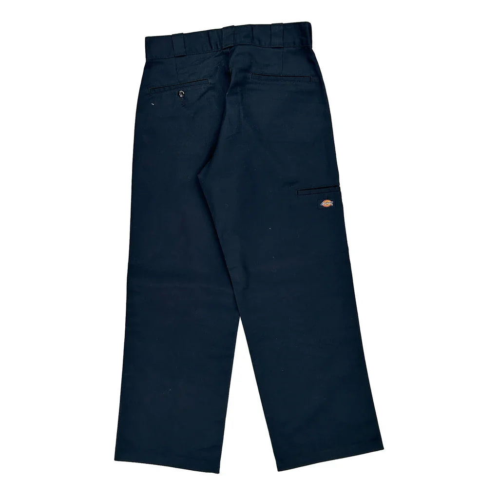 Dickies Cargo Trousers - 31W 30L Navy Polyester Blend Refurbished - Thrifted (note: this is a term often used to describe second- refurbished available on Cerqular
