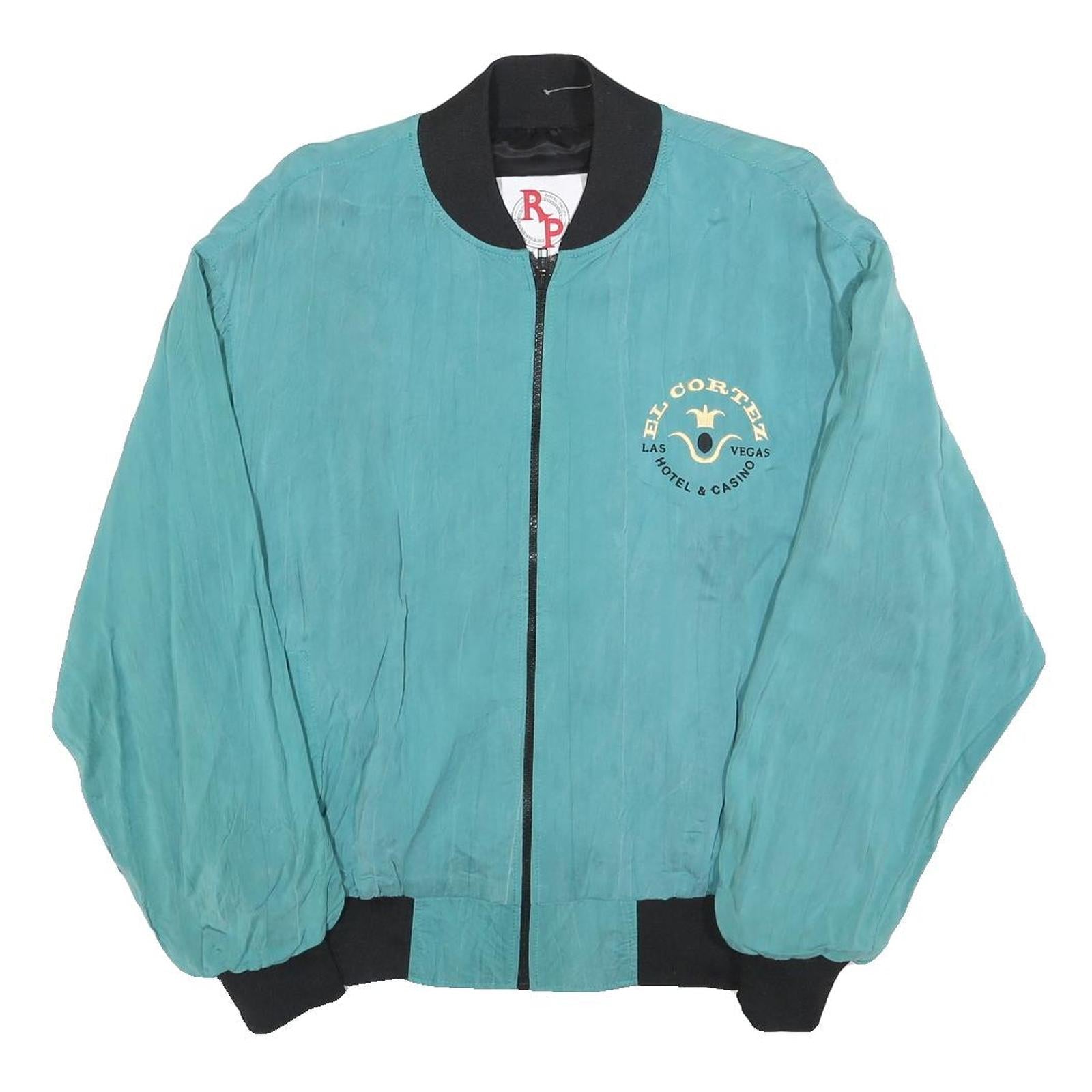 ROYAL PACIFIC Mens Blue Plain Bomber M Zip Jacket Casual Lightweight Refurbished - N/A refurbished available on Cerqular