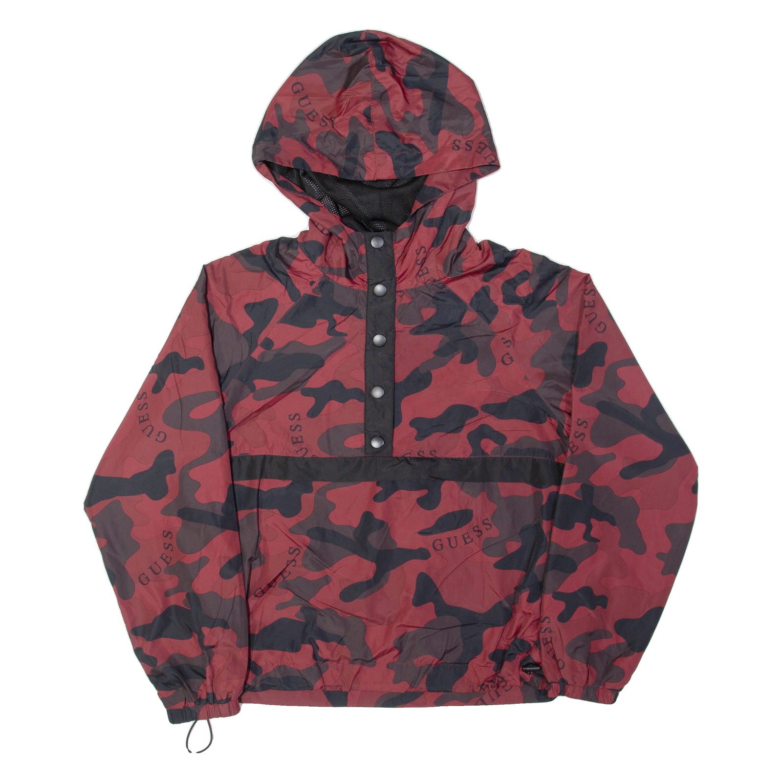 Buy GUESS Womens Anorak Jacket Red Hooded Camouflage S Refurbished - $44.19 GUESS Womens Anorak Jacket Red Hooded Camouflage S Refurbished - N/A refurbished available on Cerqular