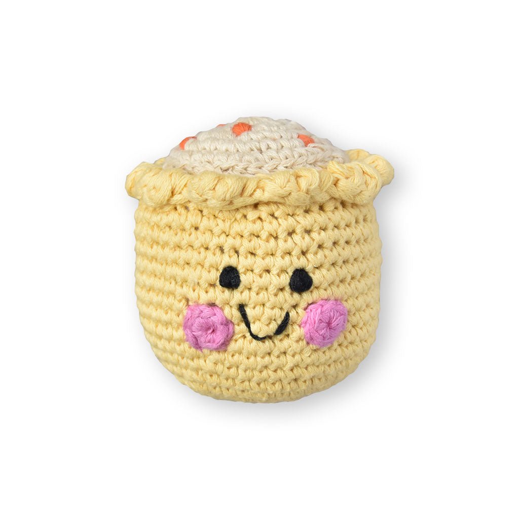 Siu Mai Crochet Rattle Doll Refurbished - The Wee Bean refurbished available on Cerqular