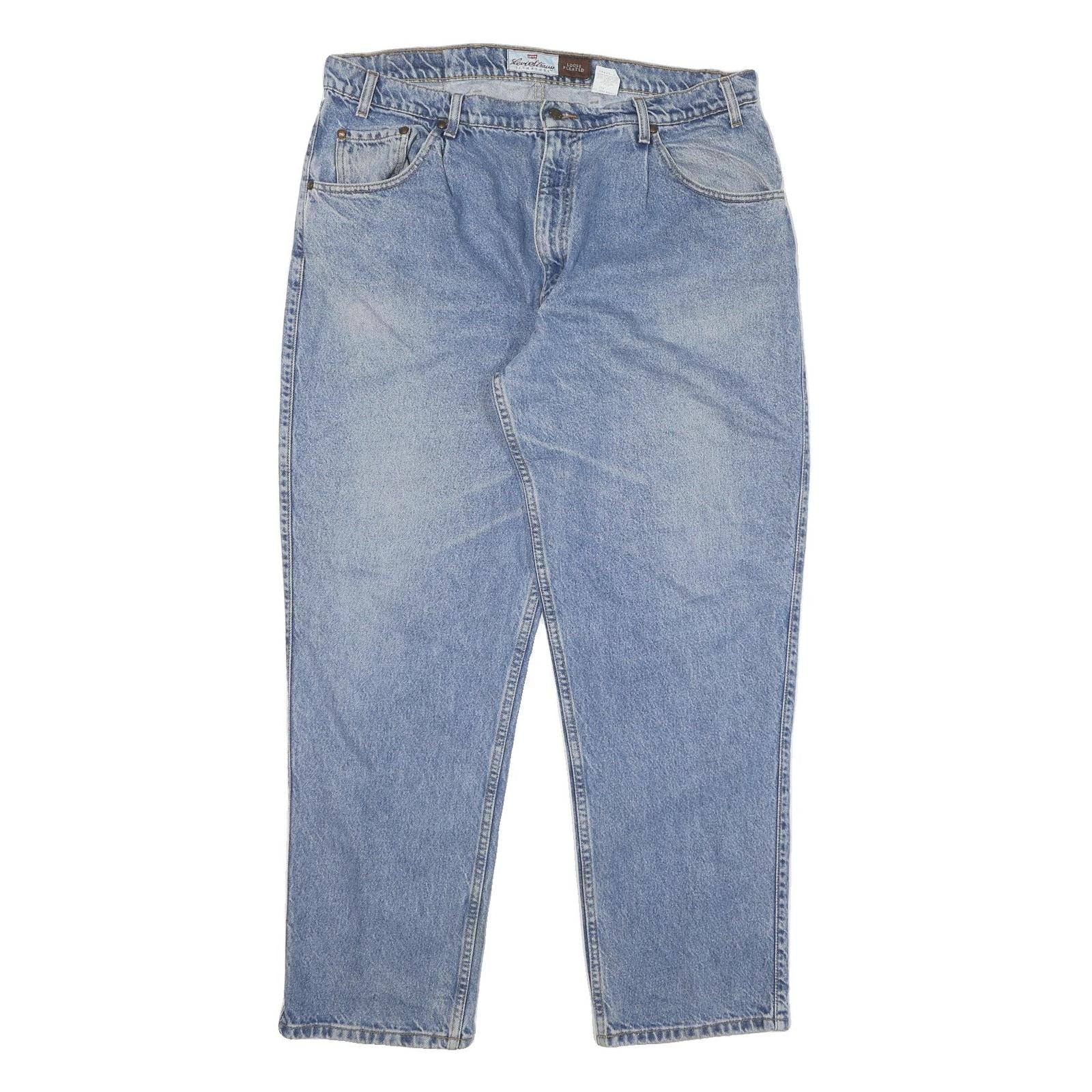 Buy LEVI'S Mens Jeans Blue Loose Straight Denim Medium W40 L32 Classic Cotton Blend Refurbished - $29.89 LEVI'S Mens Jeans Blue Loose Straight Denim Medium W40 L32 Classic Cotton Blend Refurbished - N/A refurbished available on Cerqular