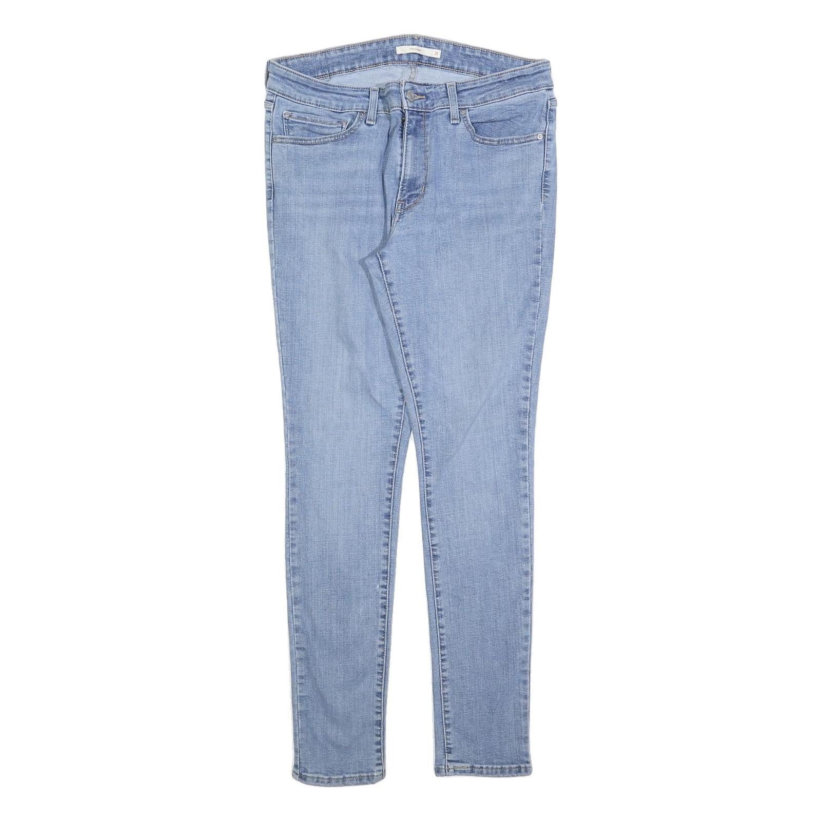 LEVI'S 711 Mens Slim Light Blue Denim Jeans Cotton Blend W31 L30 Zip Closure Refurbished - N/A refurbished available on Cerqular