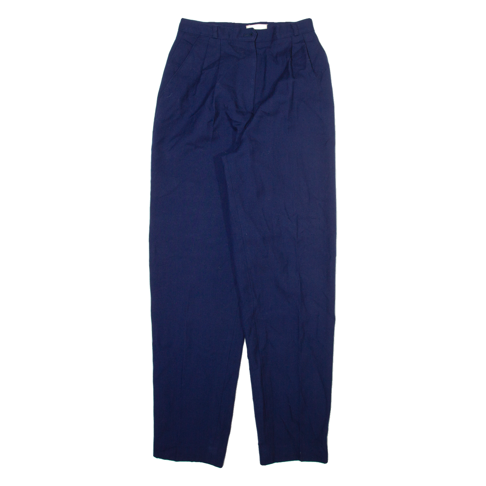 CASSIDY Womens Trousers Blue Relaxed Tapered Wool W24 L30 Refurbished - N/A refurbished available on Cerqular