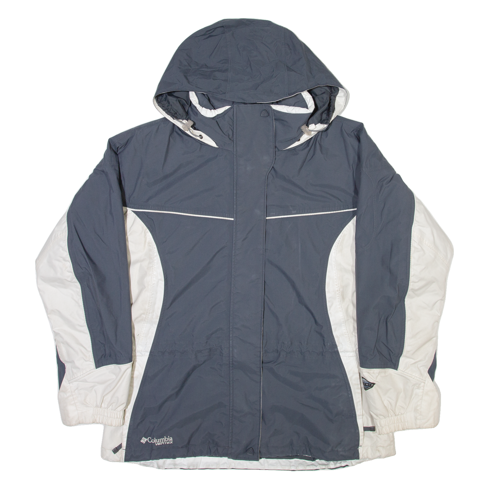 COLUMBIA Mens Coat Grey Nylon Hooded XL Refurbished - N/A refurbished available on Cerqular