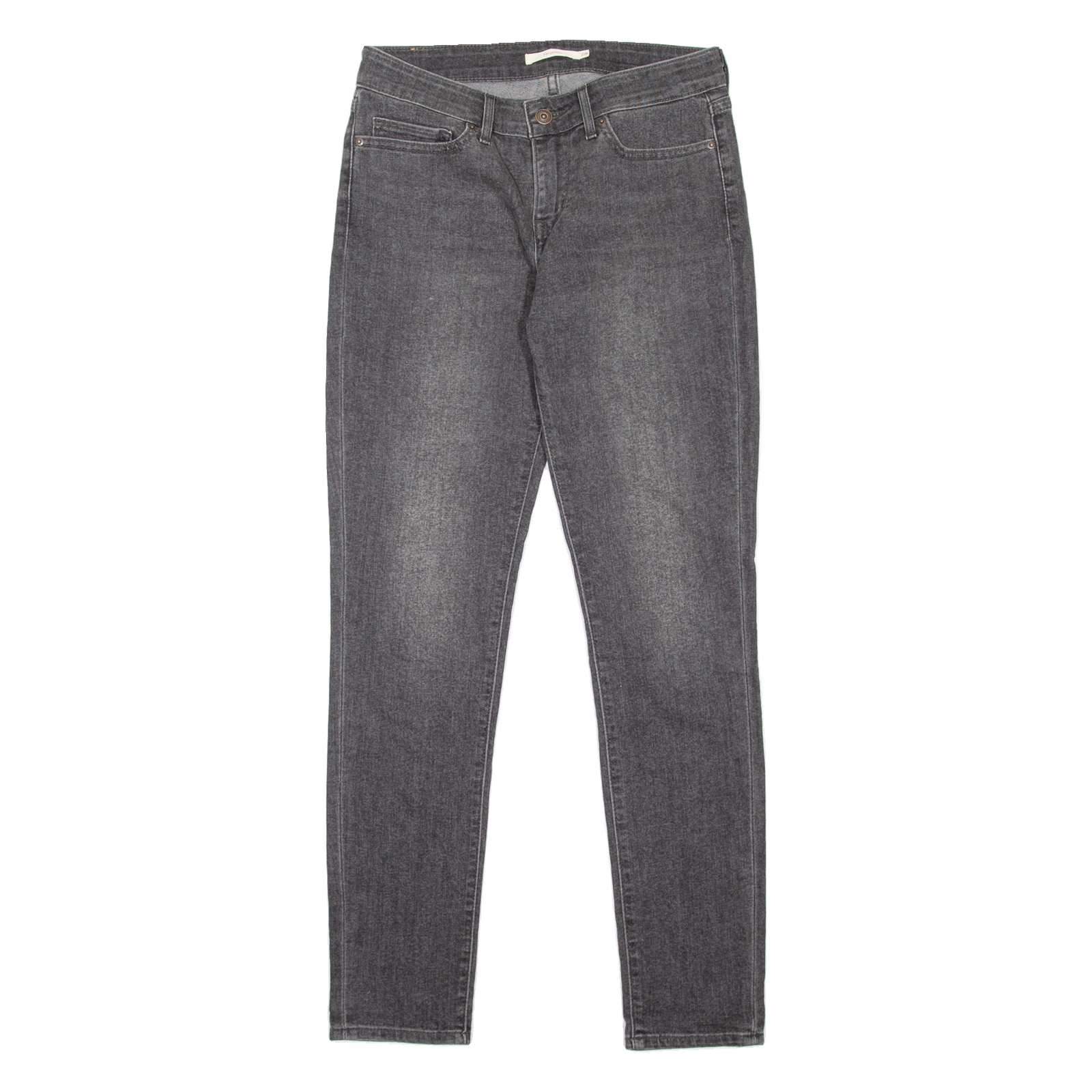 LEVI'S 711 Womens Jeans Grey Slim Skinny Stone Wash W28 L32 Refurbished - N/A refurbished available on Cerqular