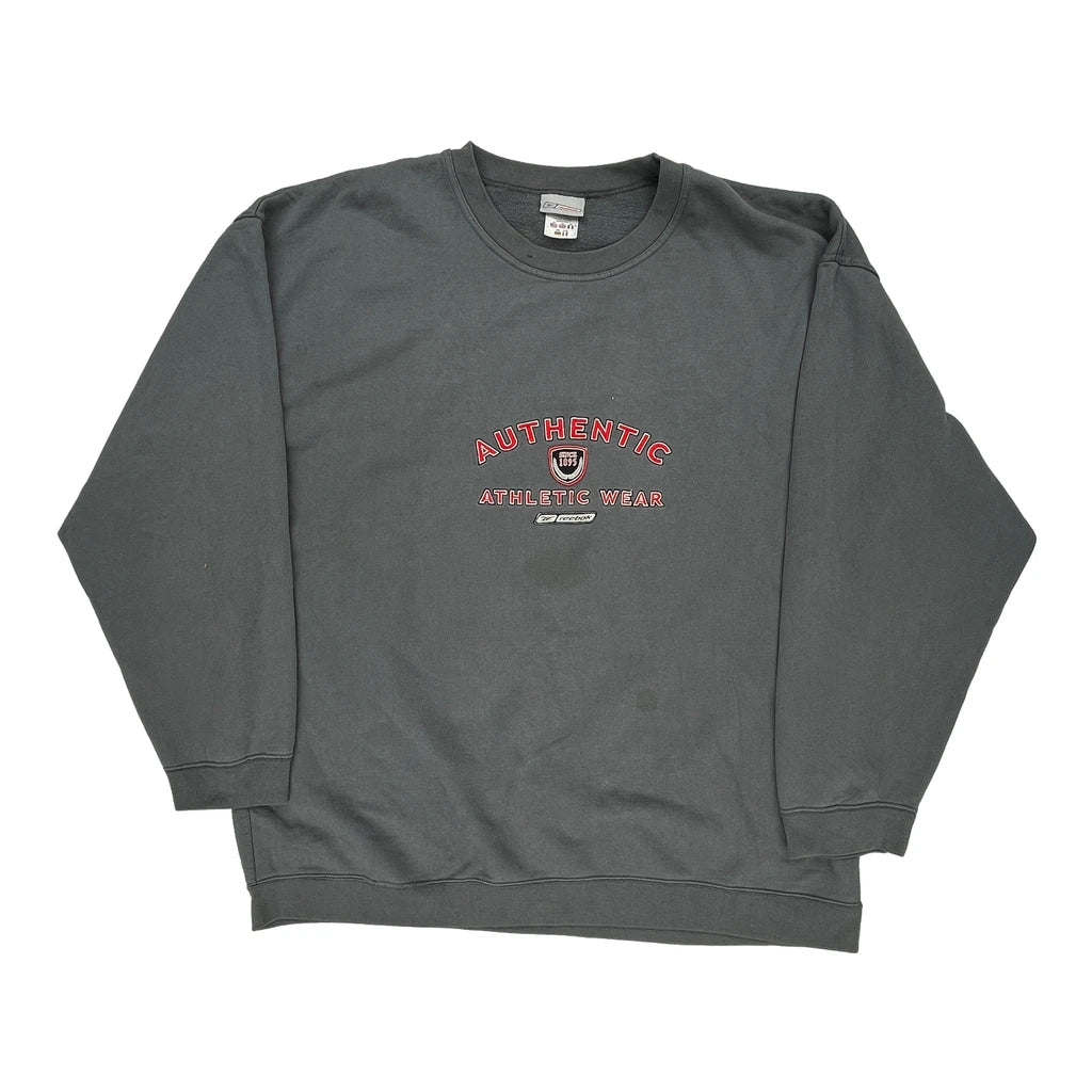 Buy Reebok Sweatshirt - 2XL Grey Cotton Refurbished - $44.54 Reebok Sweatshirt - 2XL Grey Cotton Refurbished - Thrifted (note: this is a term often used to describe second- refurbished available on Cerqular