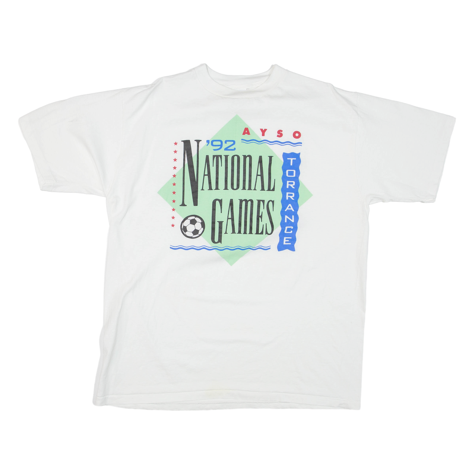ALL SPORT National Games Mens T-Shirt White XL Refurbished - N/A refurbished available on Cerqular