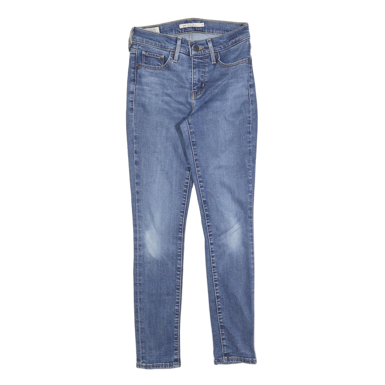 LEVI'S 311 Womens Slim Skinny Denim Medium Blue W25 L28 Stretch Cotton Blend Zip Refurbished - N/A refurbished available on Cerqular