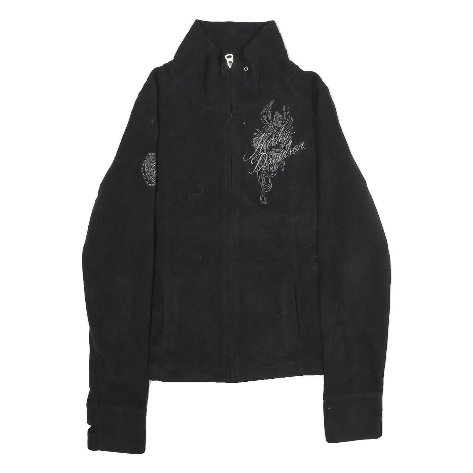 Buy HARLEY DAVIDSON Womens Black Zip Jacket L Polyester Embroidered Casual Refurbished - $81.89 HARLEY DAVIDSON Womens Black Zip Jacket L Polyester Embroidered Casual Refurbished - N/A refurbished available on Cerqular