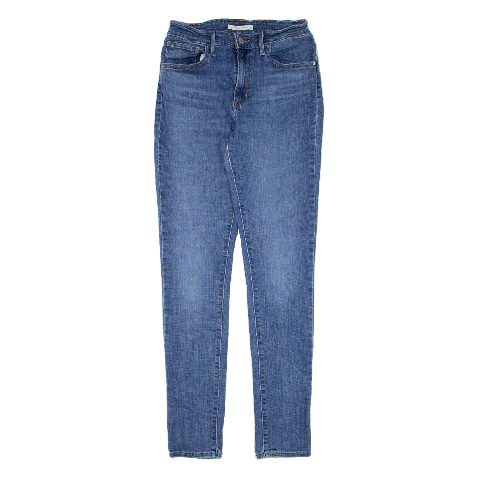 LEVI'S 721 High Rise Womens Jeans Blue Slim Skinny W26 L32 Refurbished - N/A refurbished available on Cerqular