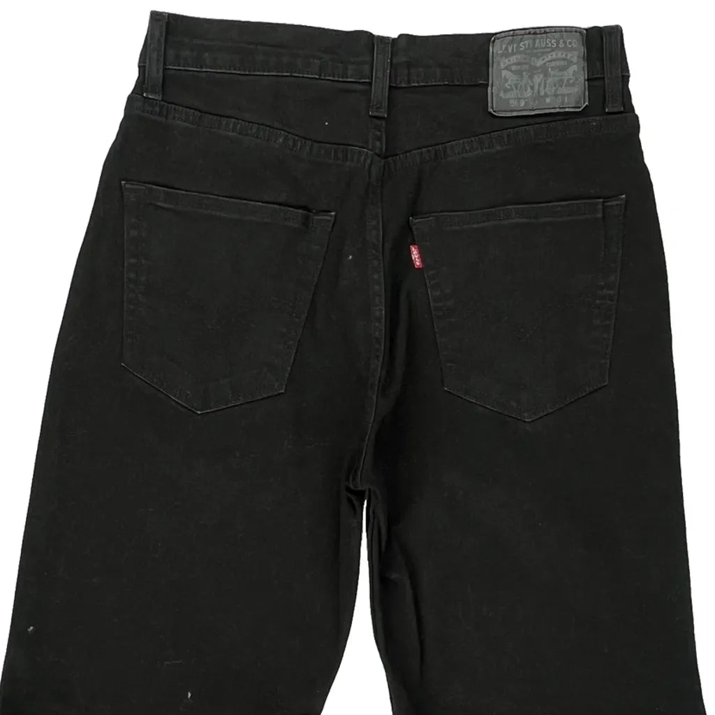 Levis Denim Shorts - 28W UK 8 Black Cotton Refurbished - Thrifted (note: this is a term often used to describe second- refurbished available on Cerqular