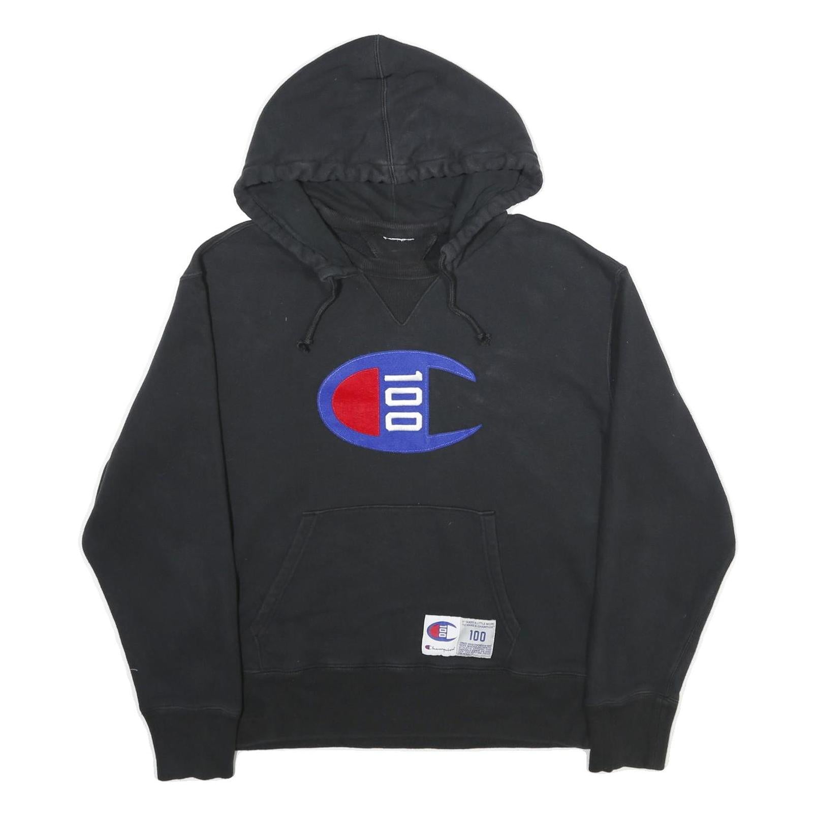 Buy CHAMPION Mens Black Hoodie L Cotton Blend Pullover Logo Patch Sweatshirt Refurbished - $29.89 CHAMPION Mens Black Hoodie L Cotton Blend Pullover Logo Patch Sweatshirt Refurbished - N/A refurbished available on Cerqular