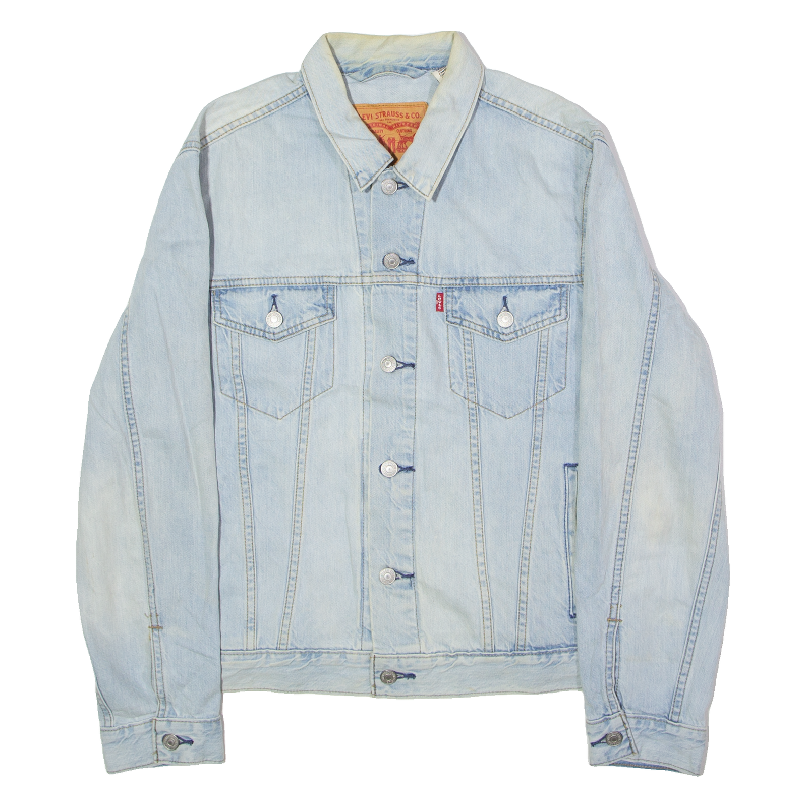 LEVI'S Mens Denim Jacket Blue S Refurbished - N/A refurbished available on Cerqular