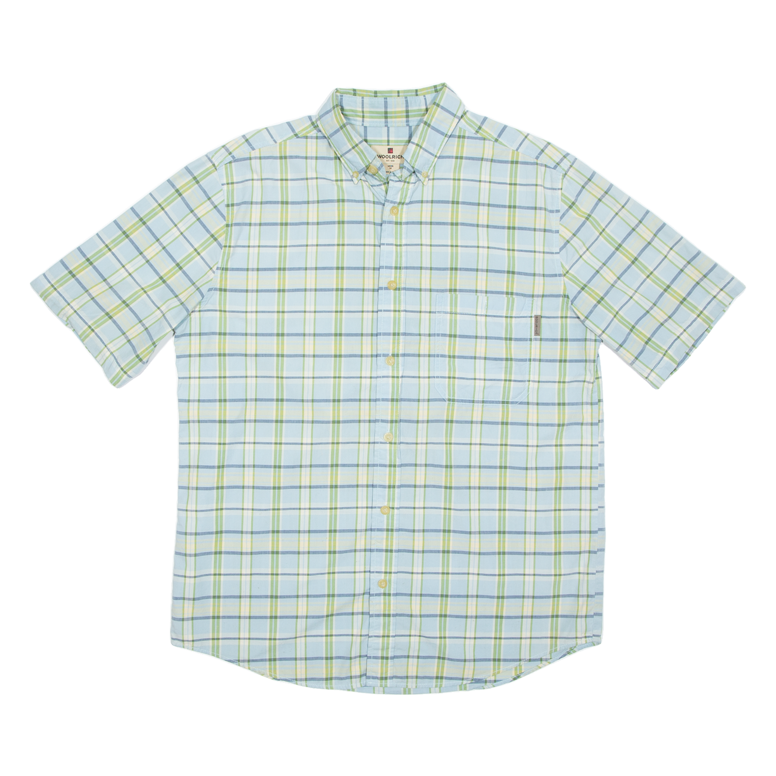 WOOLRICH Mens Shirt Blue Check M Refurbished - N/A refurbished available on Cerqular