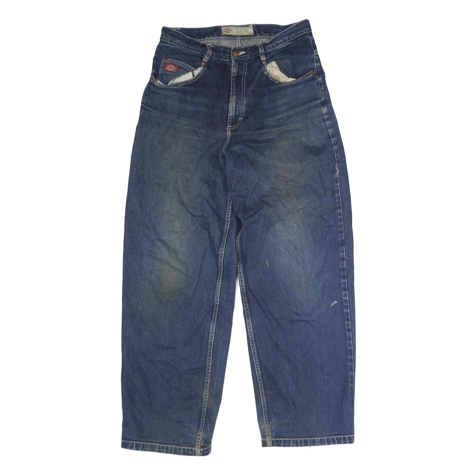 DICKIES Mens Regular Blue Denim Jeans W32 L31 Button Closure Casual Workwear Refurbished - N/A refurbished available on Cerqular