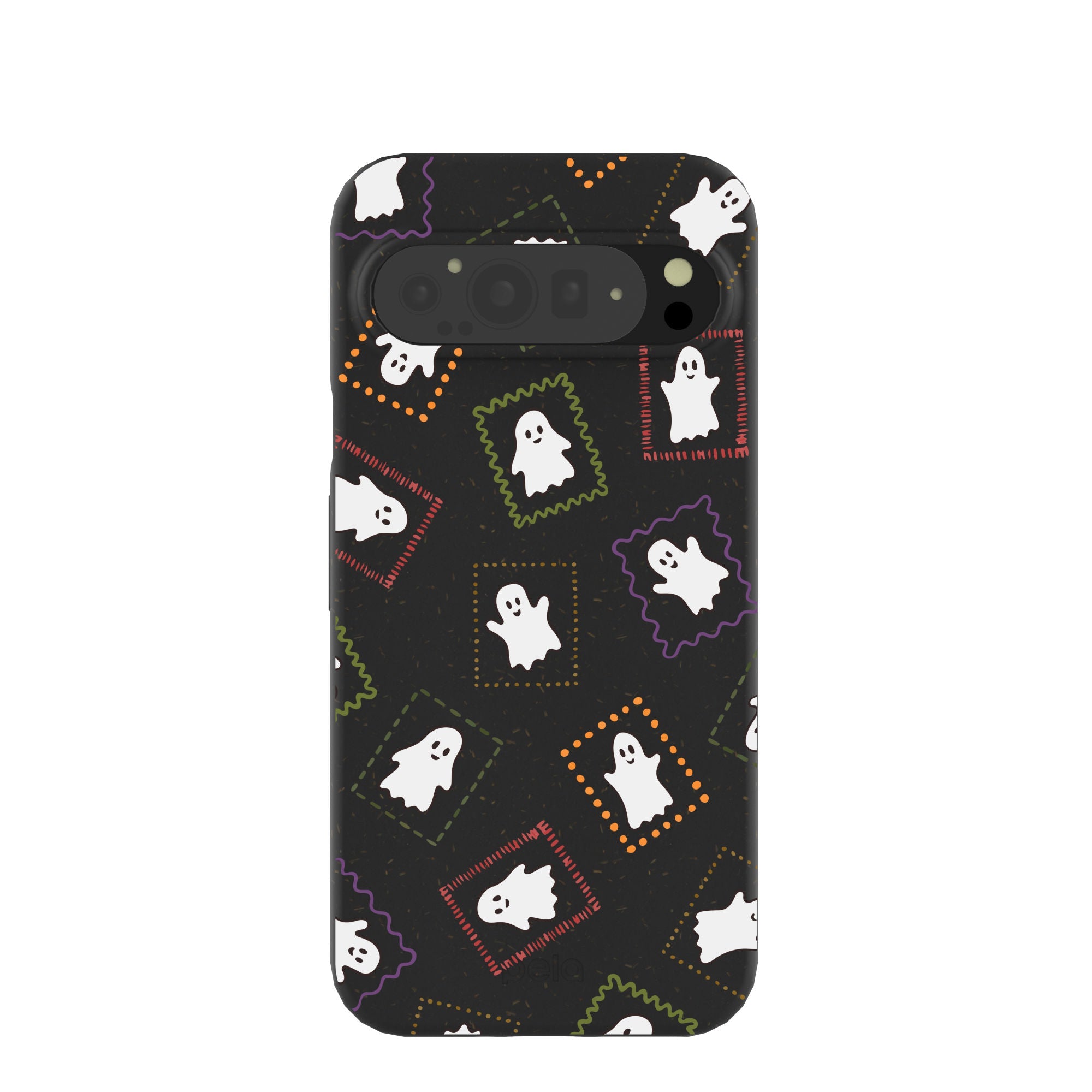 Black Ghost Stamps Google Pixel 9 Pro XL Case Refurbished - Pela Case refurbished available on Cerqular