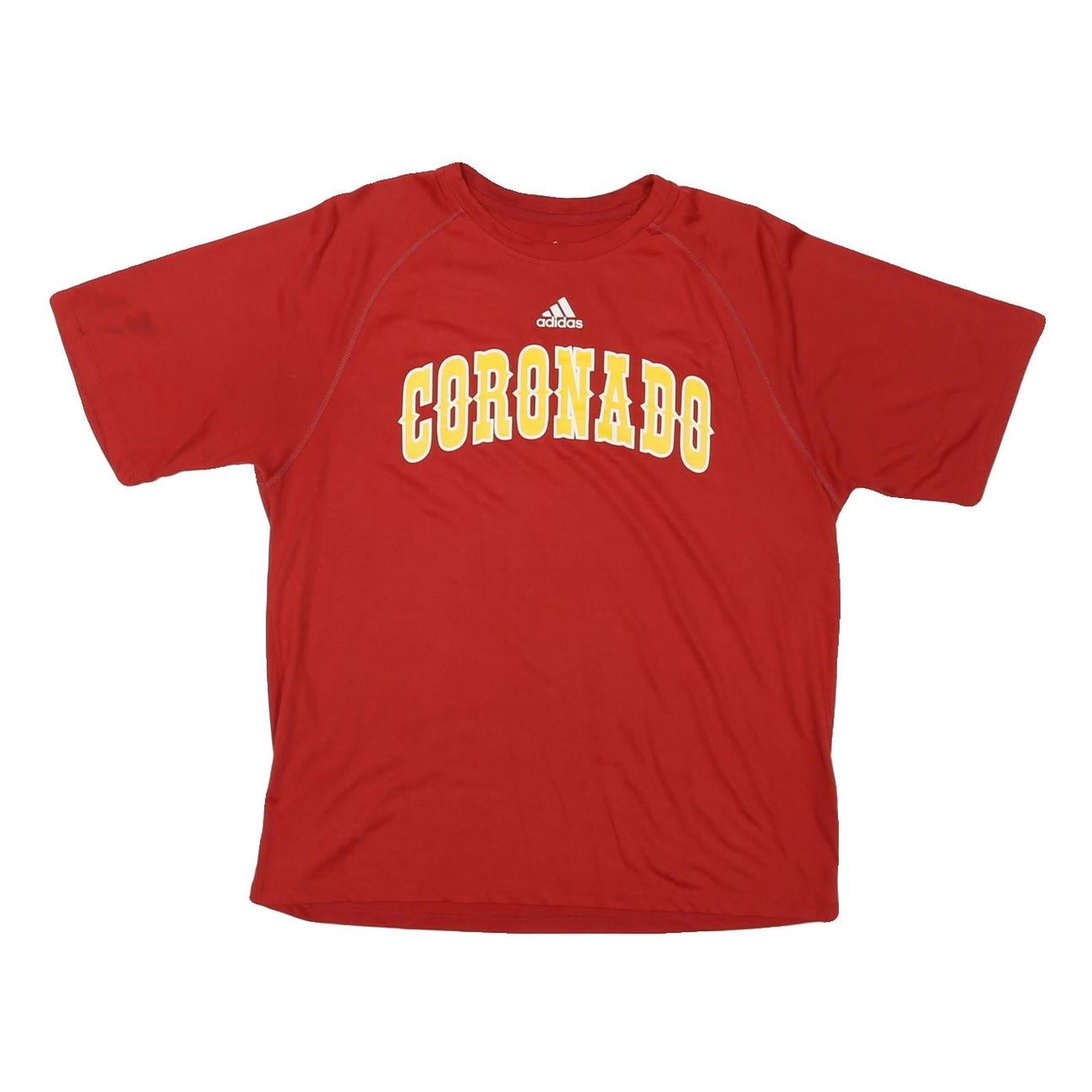 ADIDAS Mens Red Coronado Graphic T-Shirt M Short Sleeve Crew Neck Sportswear Refurbished - N/A refurbished available on Cerqular