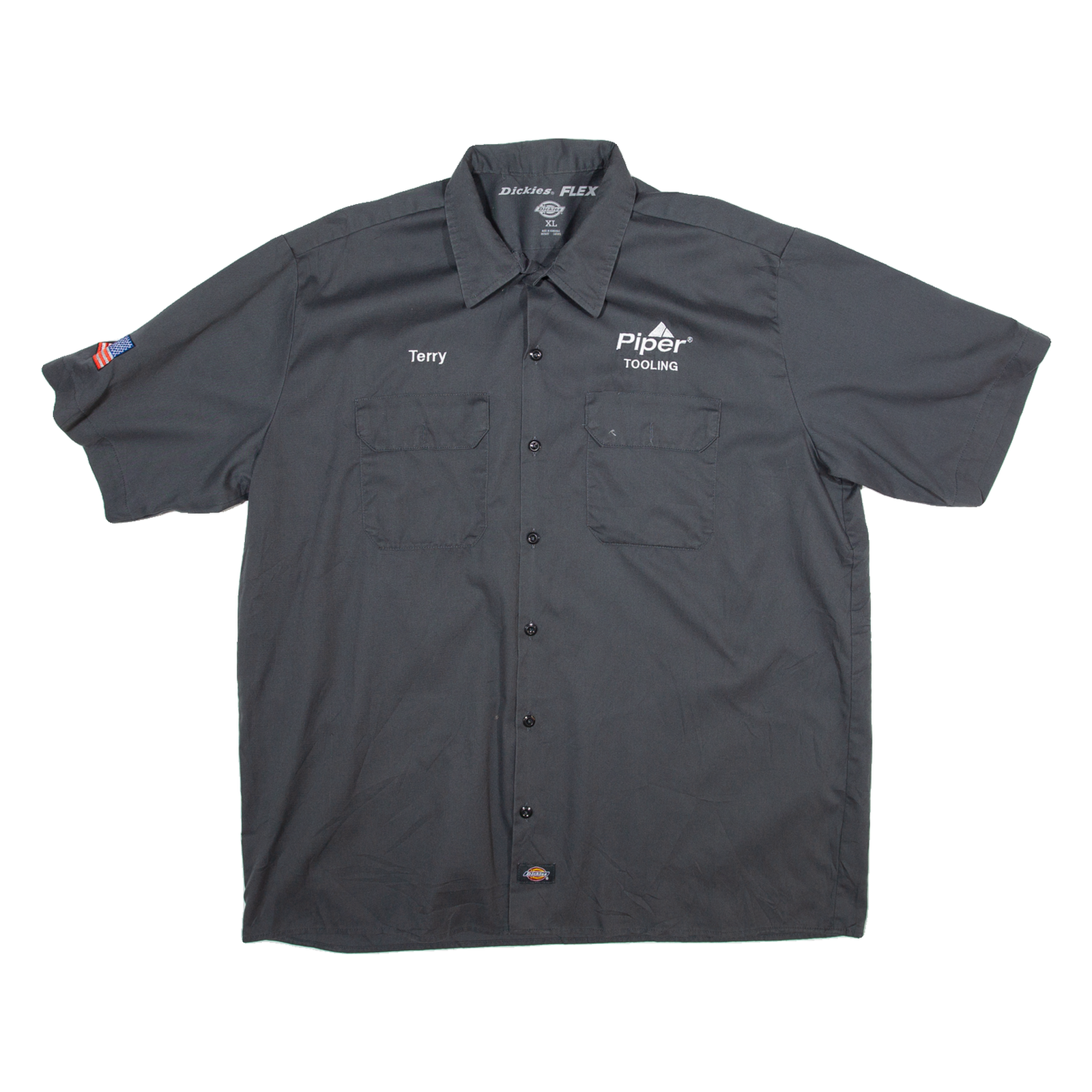 DICKIES Terry Piper Tooling Mens Worker Shirt Grey XL Refurbished - N/A refurbished available on Cerqular