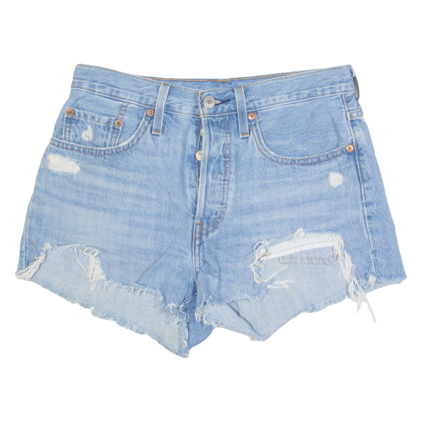 LEVI'S 501 Womens Denim Shorts Blue M W30 Refurbished - N/A refurbished available on Cerqular