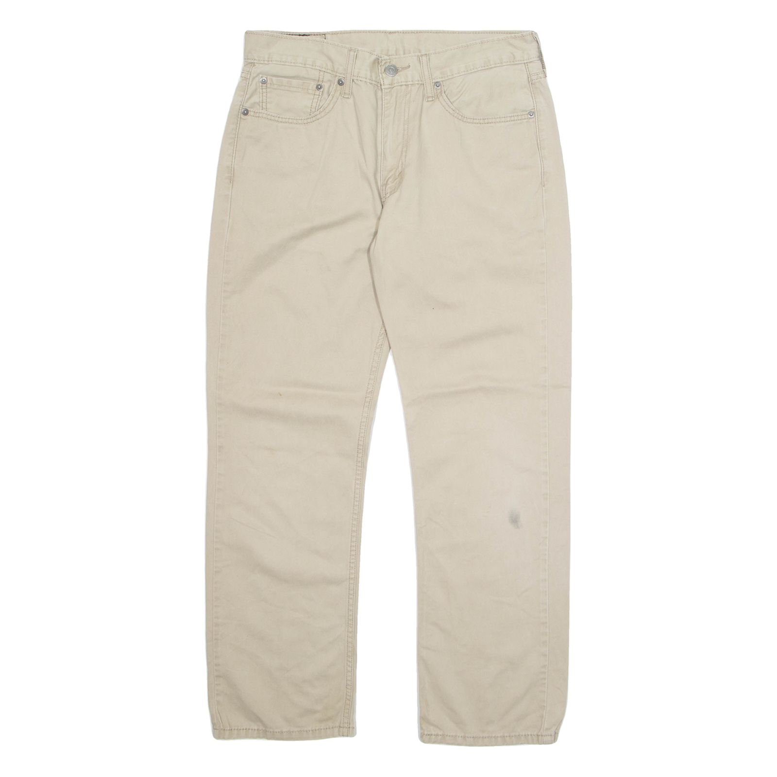 LEVI'S 514 Mens Trousers Cream Regular Straight W32 L30 Refurbished - N/A refurbished available on Cerqular