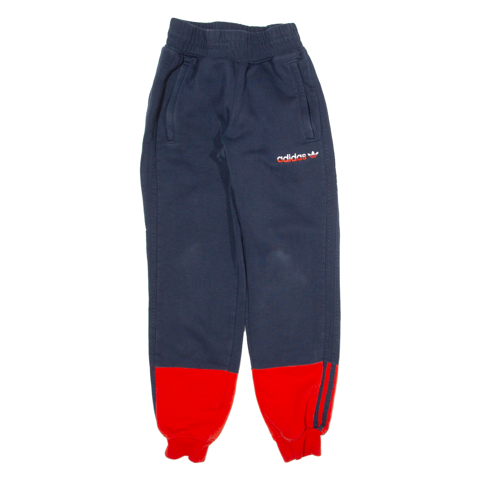 ADIDAS Mens Joggers Blue Tapered XS W26 L28 Refurbished - N/A refurbished available on Cerqular