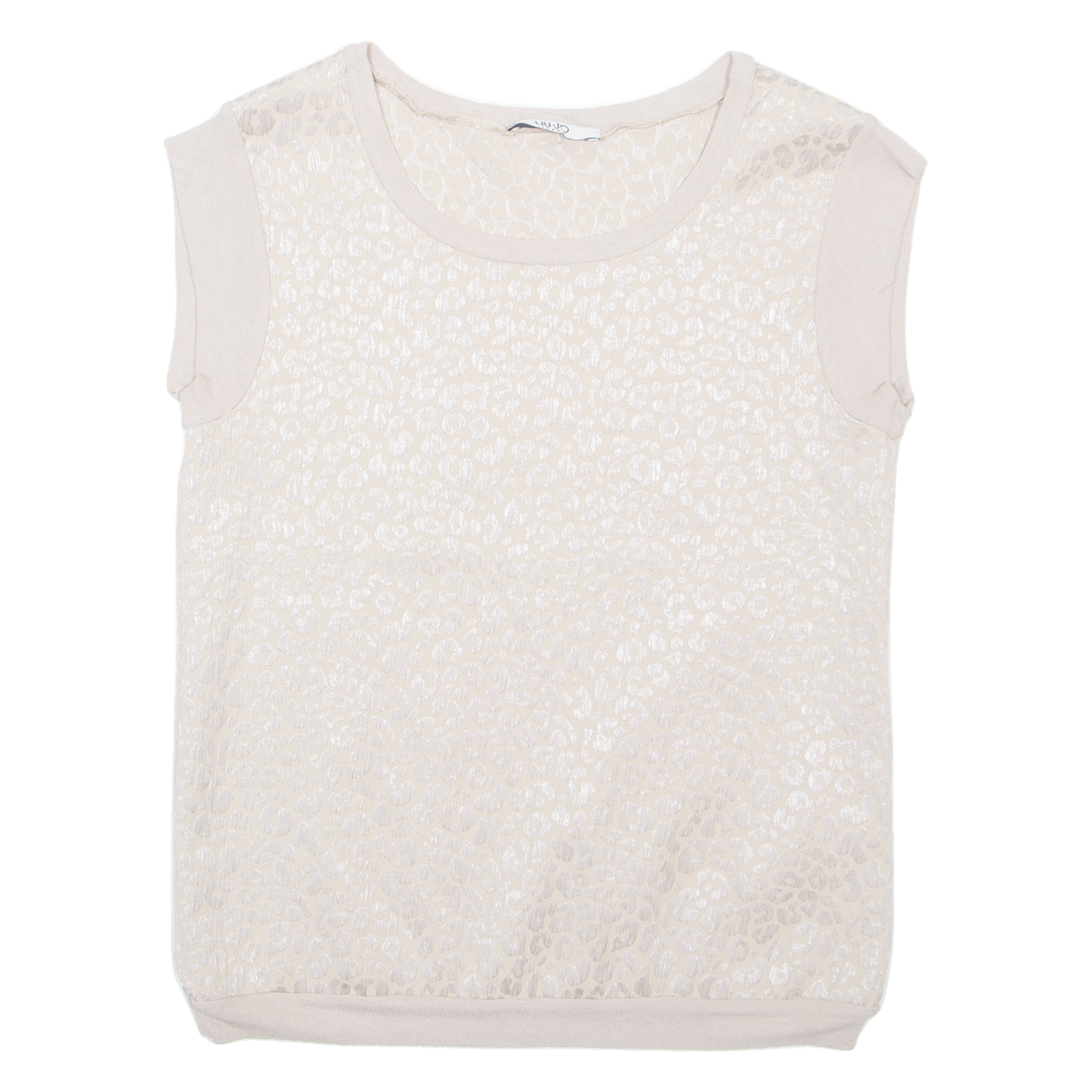 LIU JO Cheetah Womens Printed Vest Beige Sleeveless Animal Print M Refurbished - N/A refurbished available on Cerqular