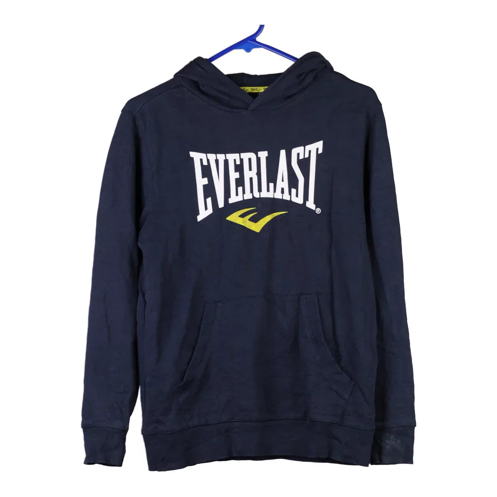 Buy Age 13-14 Everlast Spellout Hoodie - XL Navy Cotton Refurbished - $18.75 Age 13-14 Everlast Spellout Hoodie - XL Navy Cotton Refurbished - Thrifted (note: this is a term often used to describe second- refurbished available on Cerqular