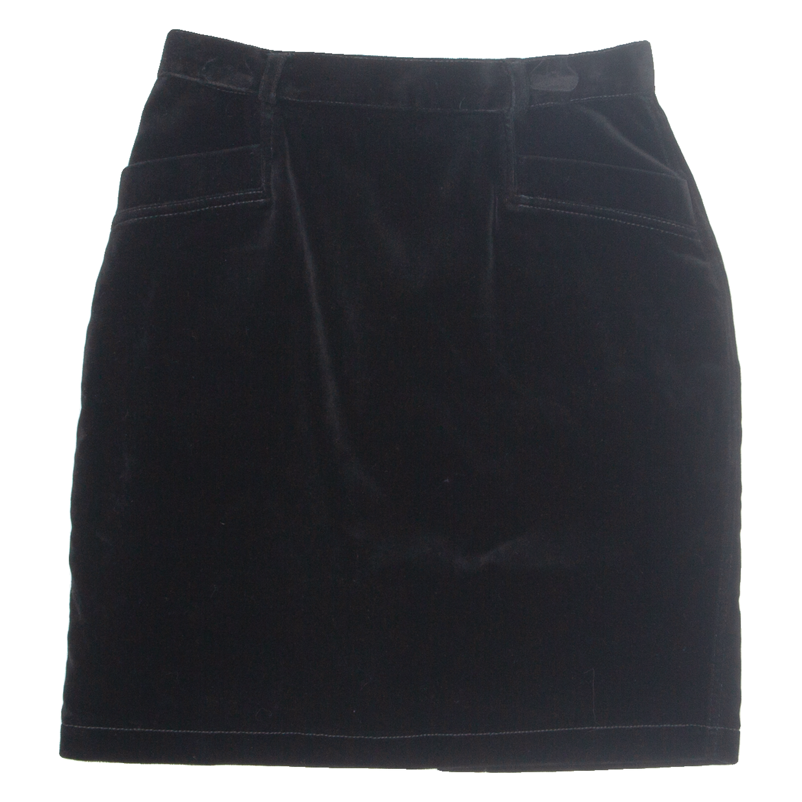 NON STOP CITY Womens Straight Skirt Black Short Velvet M Refurbished - N/A refurbished available on Cerqular