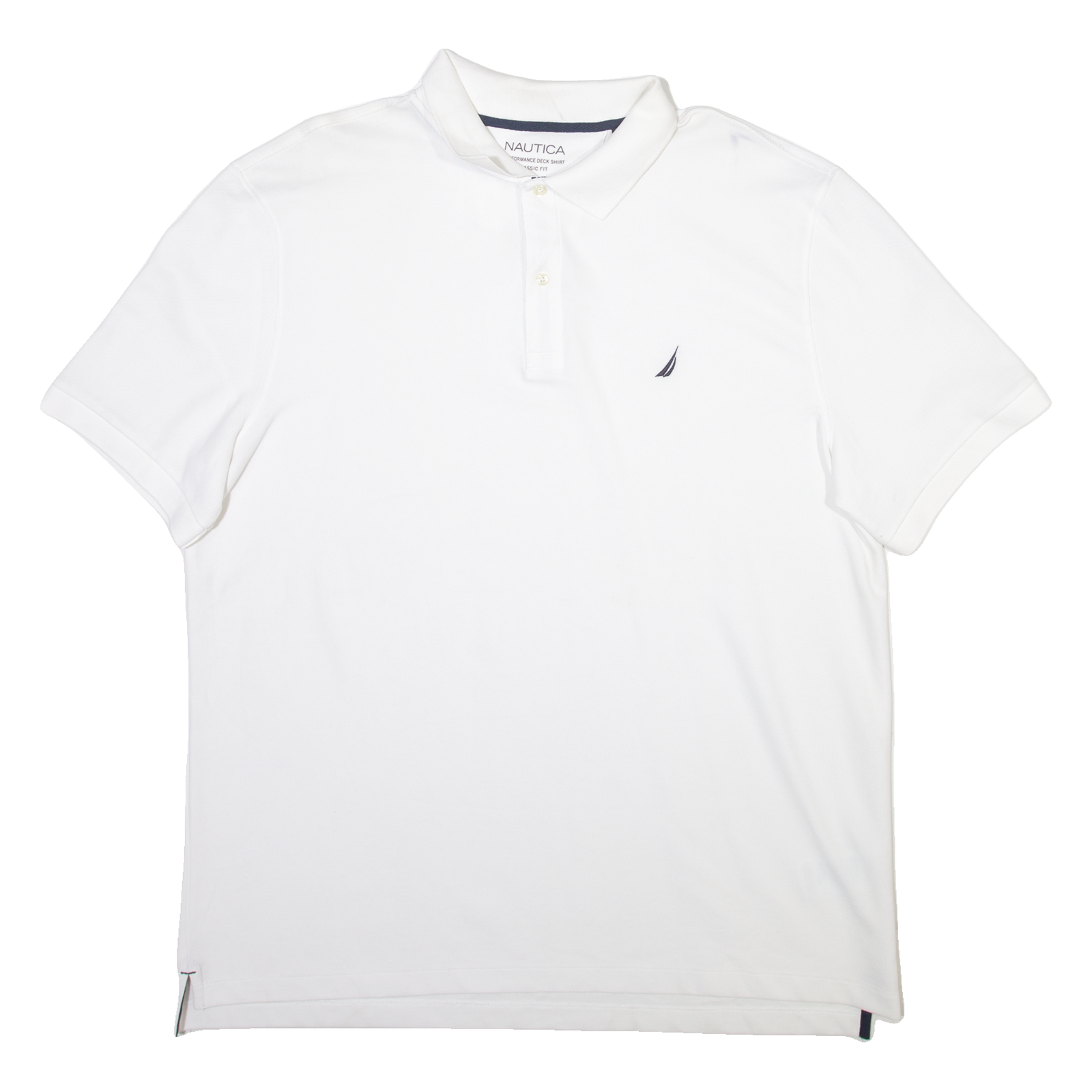 NAUTICA Mens Polo Shirt White 2XL Refurbished - N/A refurbished available on Cerqular