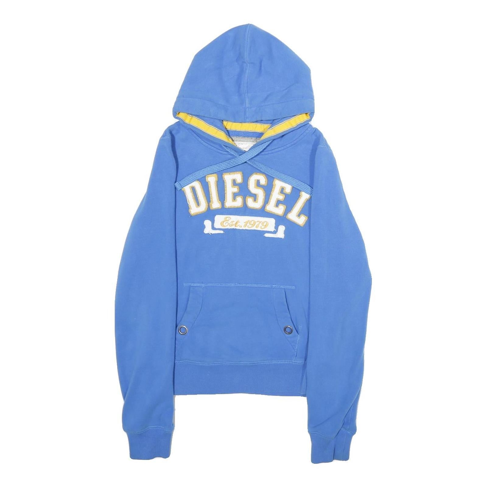 Buy DIESEL Womens Blue Hoodie M Cotton Blend Pullover with Kangaroo Pocket Refurbished - $33.79 DIESEL Womens Blue Hoodie M Cotton Blend Pullover with Kangaroo Pocket Refurbished - N/A refurbished available on Cerqular