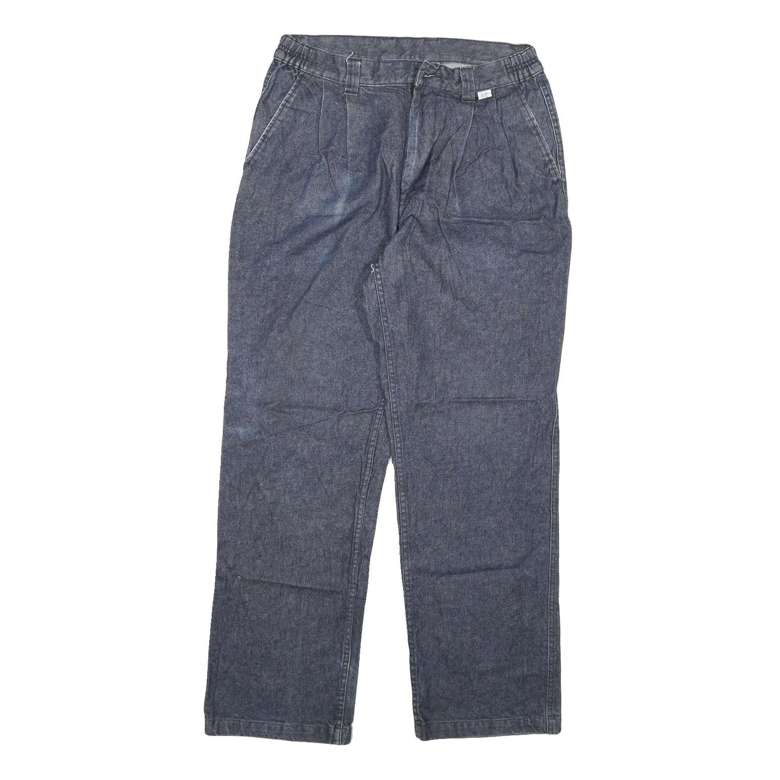 Mens Regular Fit Straight Blue Denim Cotton Blend Jeans W28 L28 Zip Closure Refurbished - N/A refurbished available on Cerqular