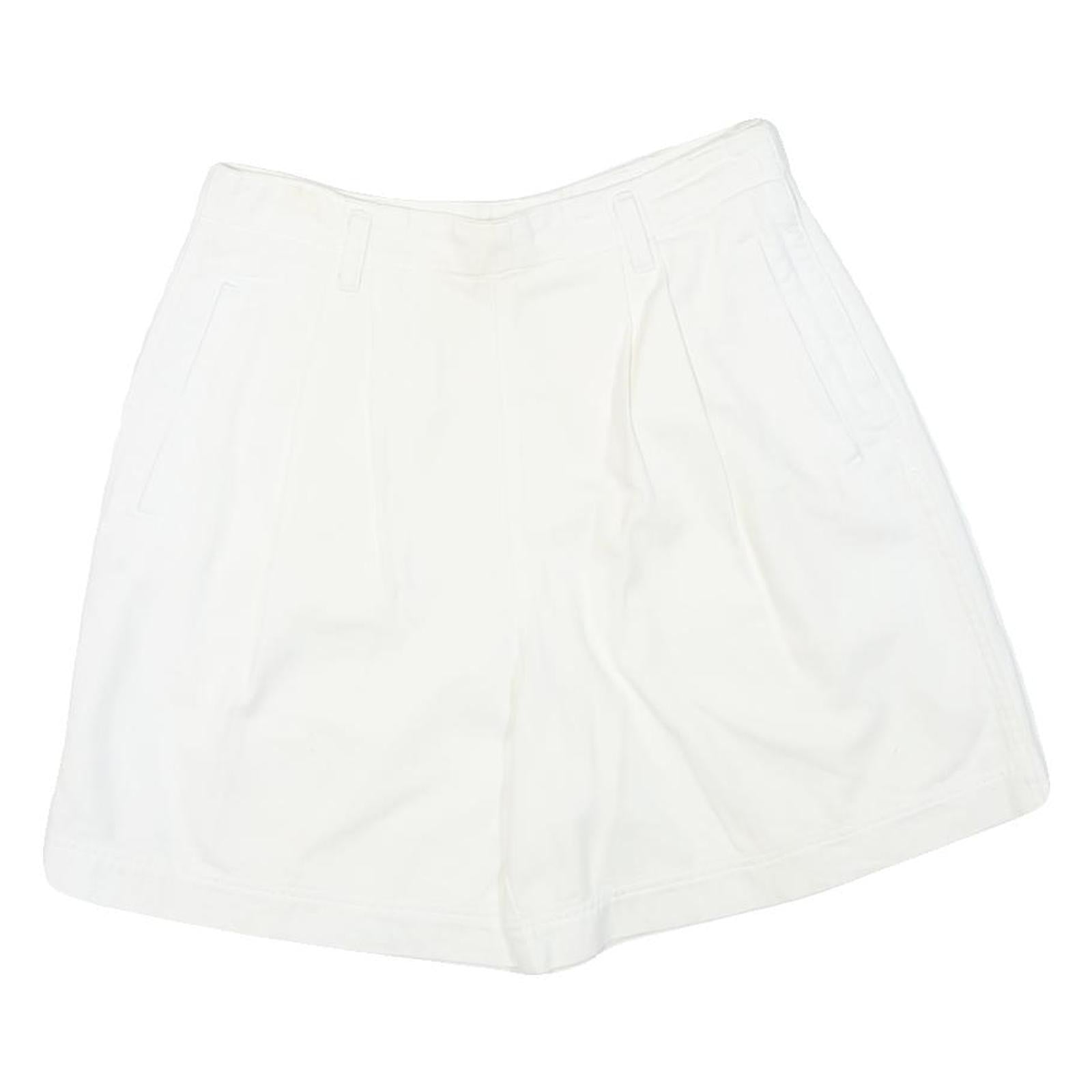 LIZ CLAIBORNE Womens White Casual Cotton Blend Shorts M W28 Relaxed Fit Refurbished - N/A refurbished available on Cerqular
