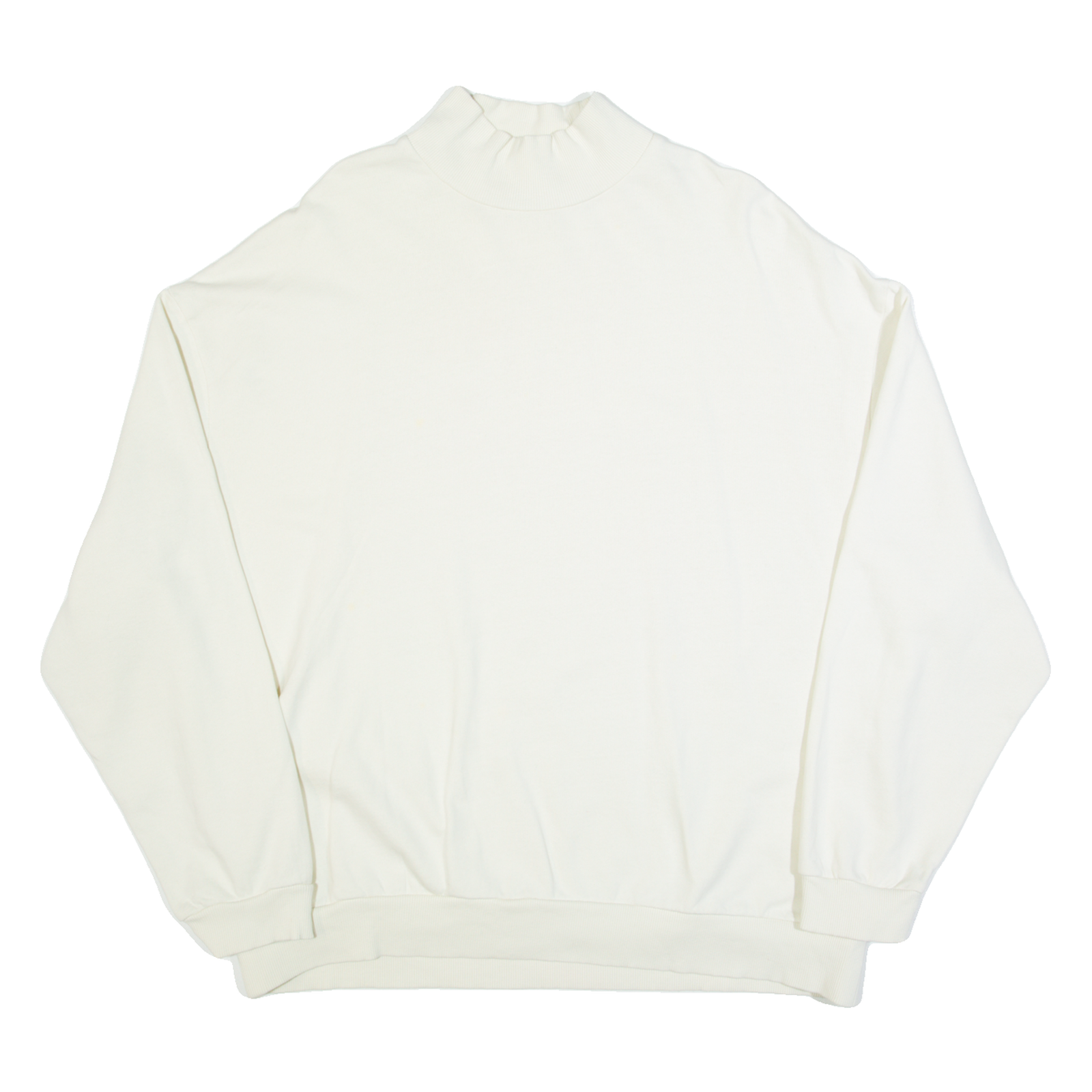 ASOS Womens Sweatshirt Cream High Neck XL Refurbished - N/A refurbished available on Cerqular