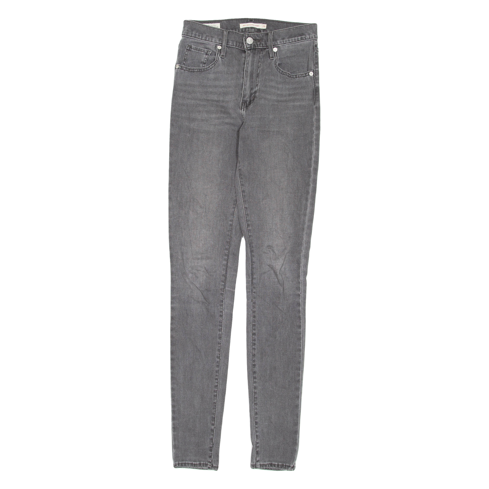 LEVI'S Mile High Super Skinny Womens Jeans Grey Regular Skinny W26 L34 Refurbished - N/A refurbished available on Cerqular