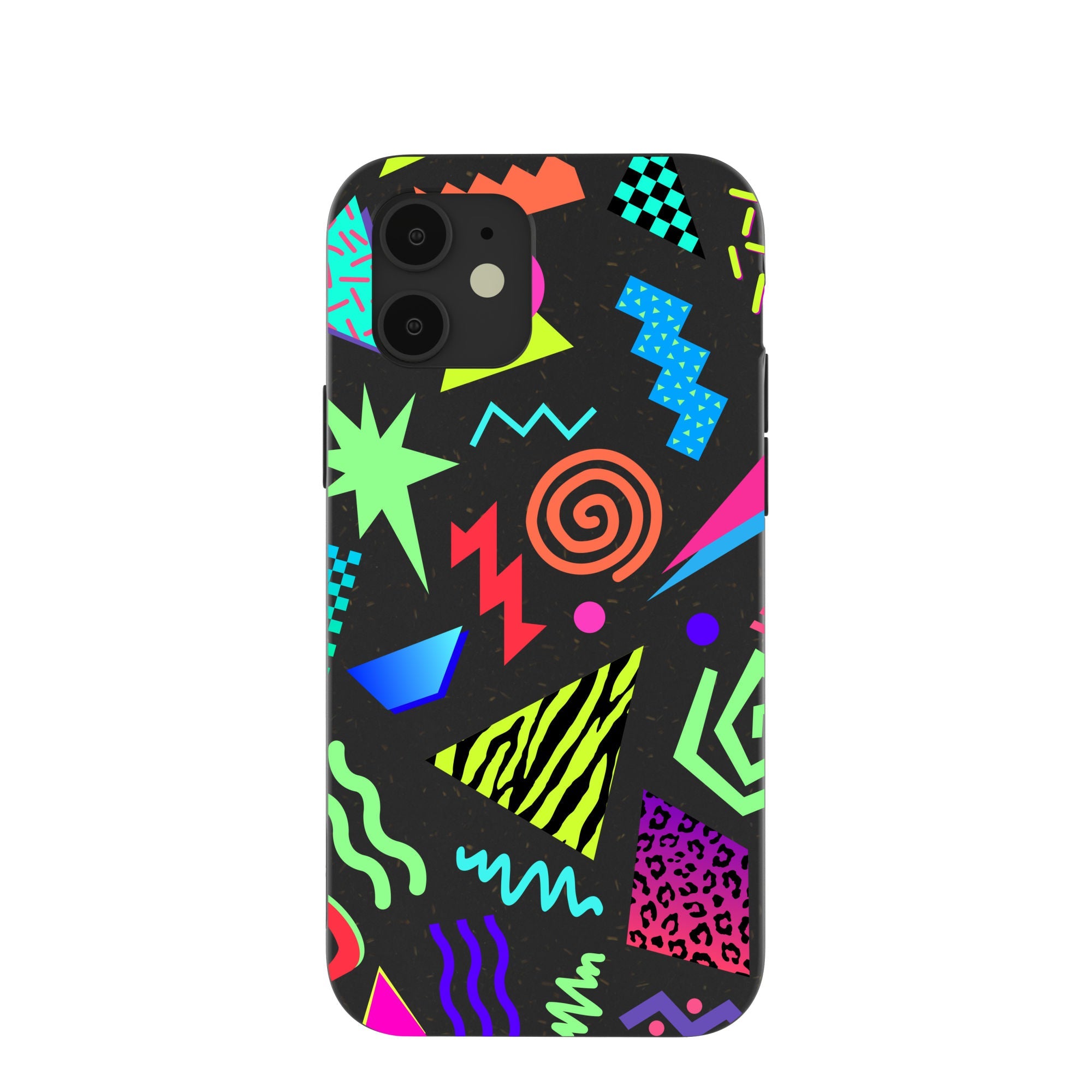Black Neon Blast iPhone 12/ iPhone 12 Pro Case Refurbished - Pela Case refurbished available on Cerqular