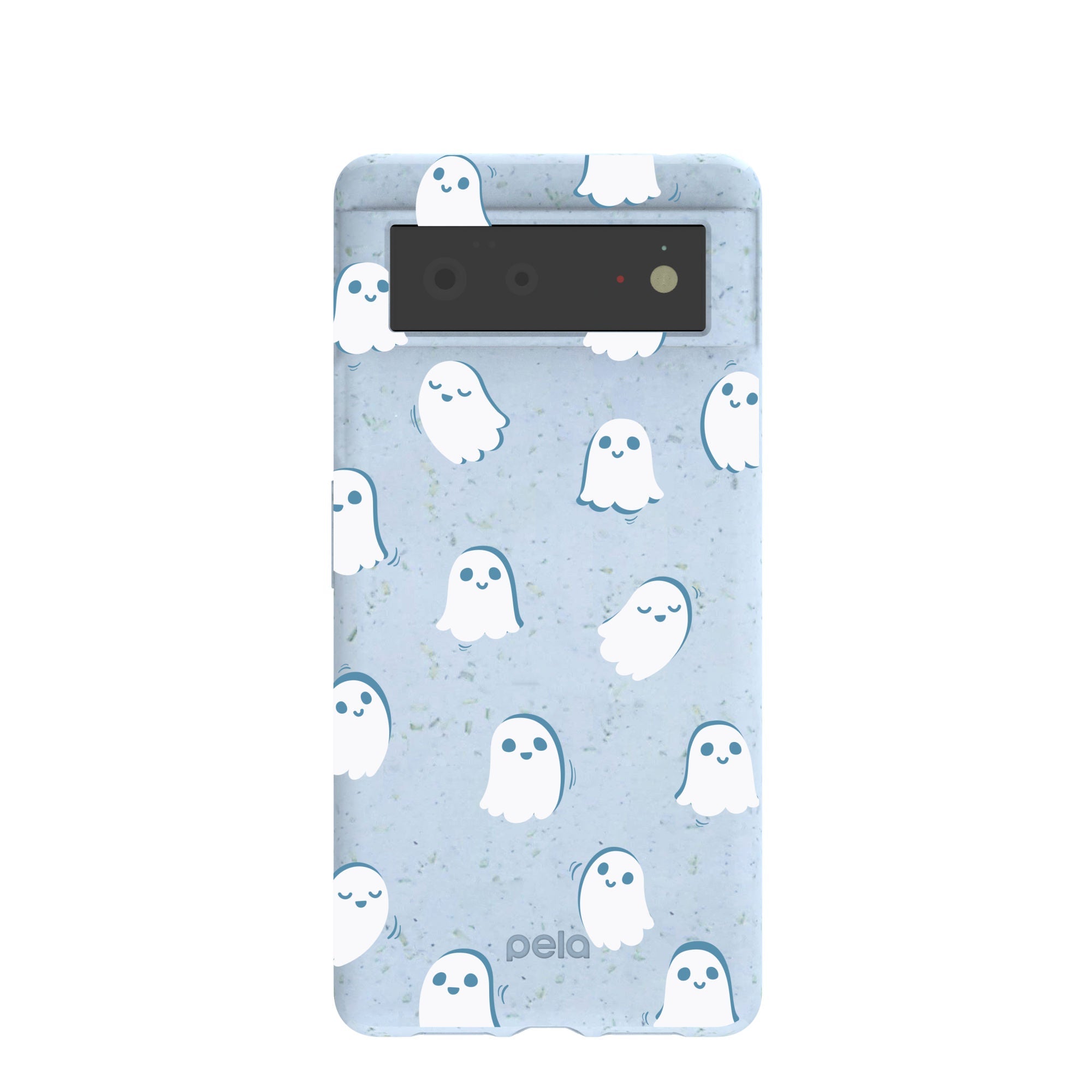 Powder Blue Ghostly Google Pixel 6 Case Refurbished - Pela Case refurbished available on Cerqular