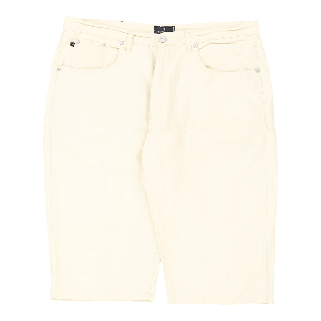 Trussardi Shorts - 38W UK 18 White Cotton Refurbished - Thrifted (note: this is a term often used to describe second- refurbished available on Cerqular